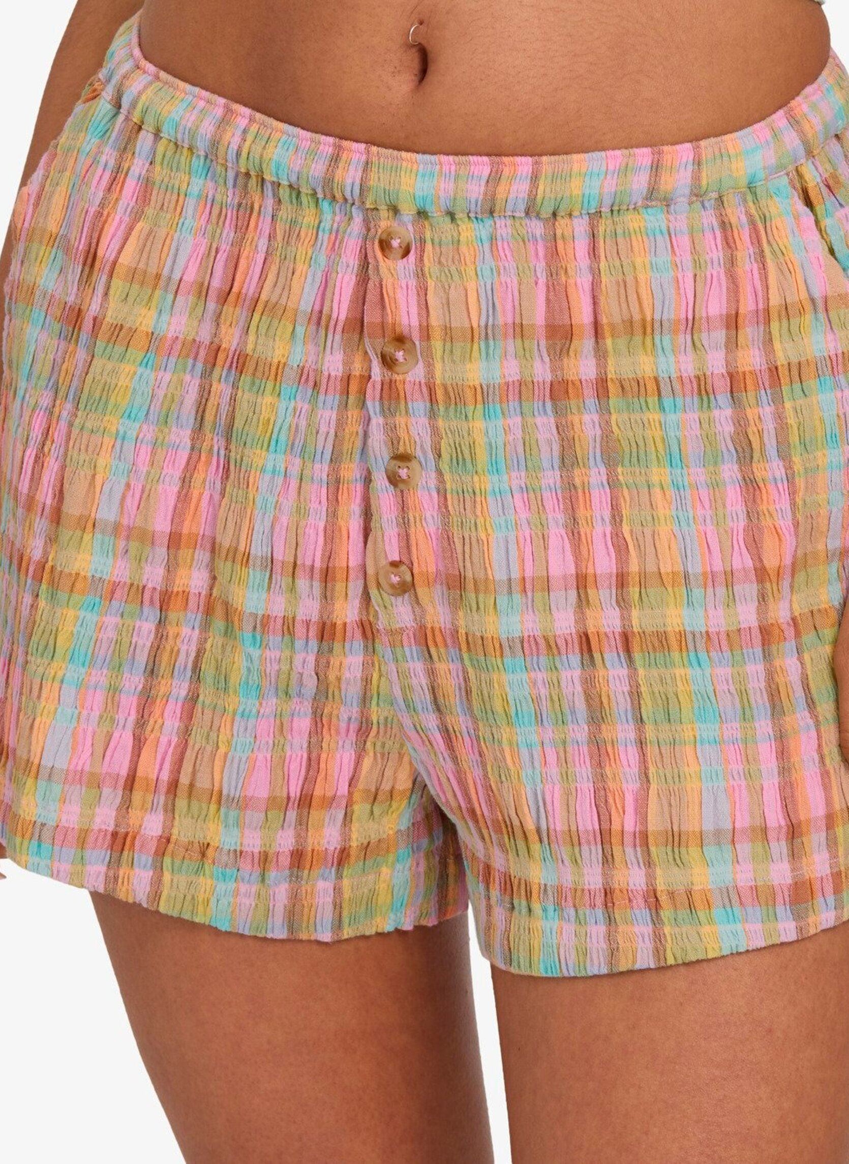 Shorts Sweet Check Short femme rose Billabong Shorts Sweet Check Short femme rose party pink