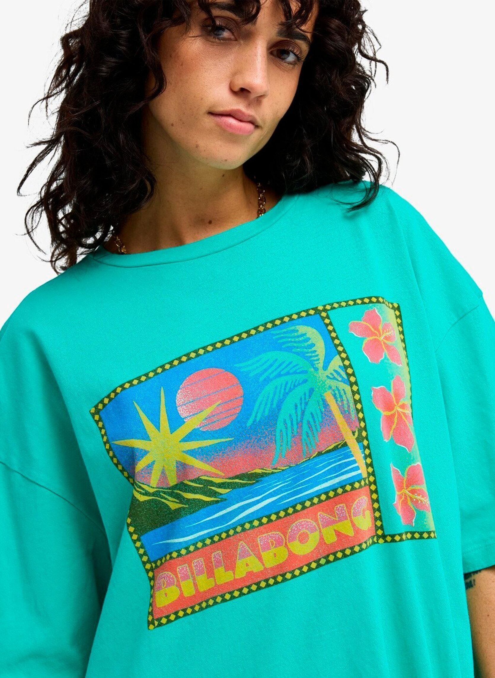 T-Shirts Summer Heat damen grün Billabong T-Shirts Summer Heat damen grün Green Tropics