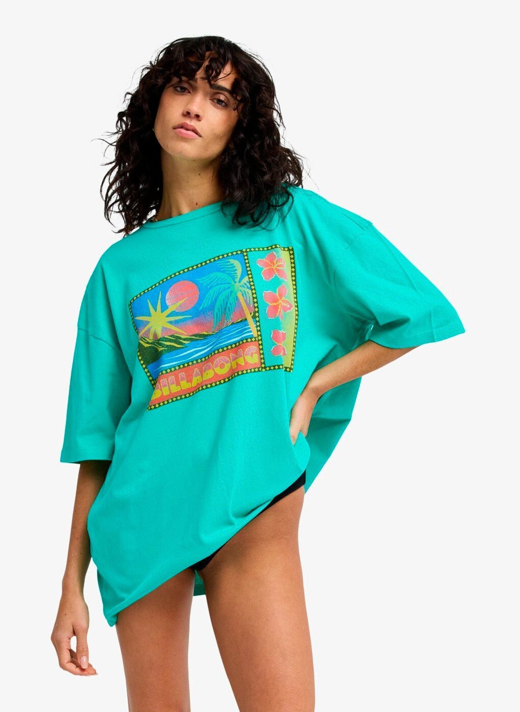 T-Shirts Summer Heat damen grün Billabong T-Shirts Summer Heat damen grün Green Tropics