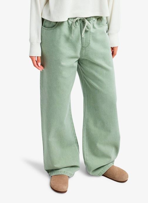 Roxy Pantalons larges Saltwater Color Mid femme vert