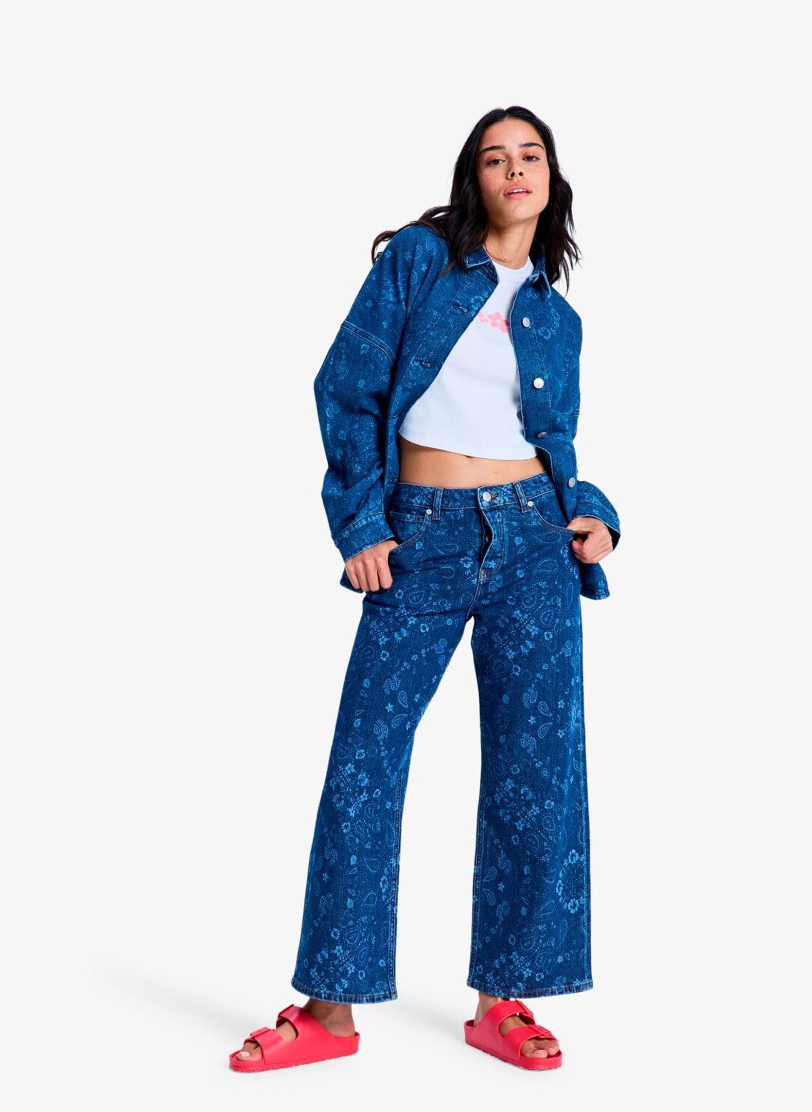 Chemises manches longues Kick Back Washed Denim femme bleu Roxy Chemises manches longues Kick Back Washed Denim femme bleu OCEAN BLUE