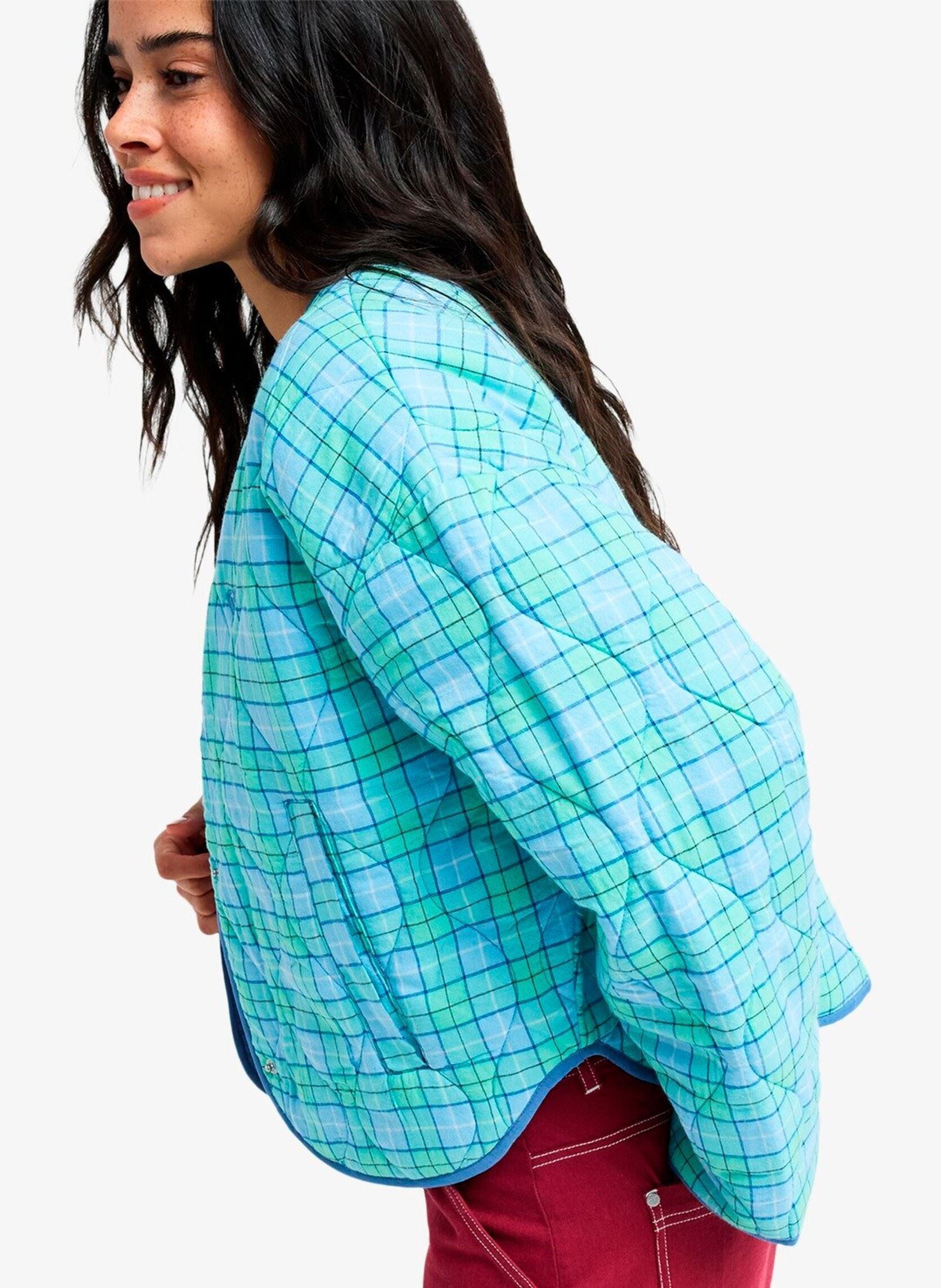 Vestes Seaside Resort femme bleu Roxy Vestes Seaside Resort femme bleu AIRY BLUE AS IF PLAID