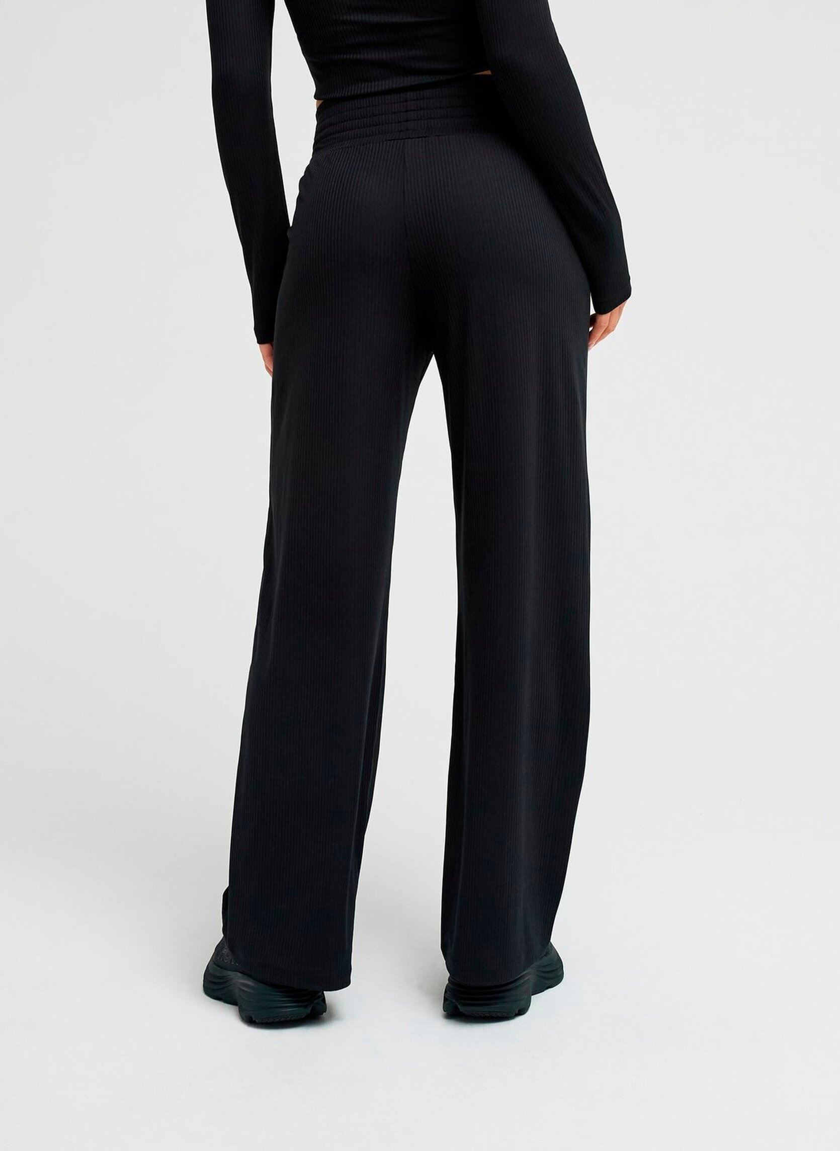 Bas de jogging Rise & Vibe Rib Smoked Pants femme noir Roxy Bas de jogging Rise & Vibe Rib Smoked Pants femme noir ANTHRACITE