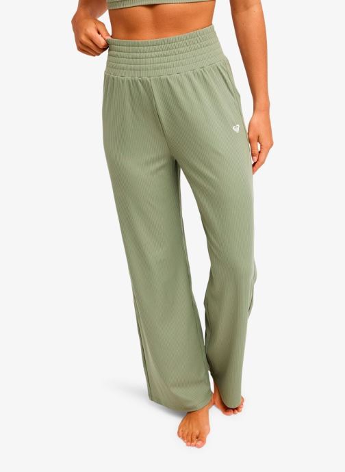 Roxy Trainingsbroeken Rise & Vibe Rib Smoked Pants dames groen