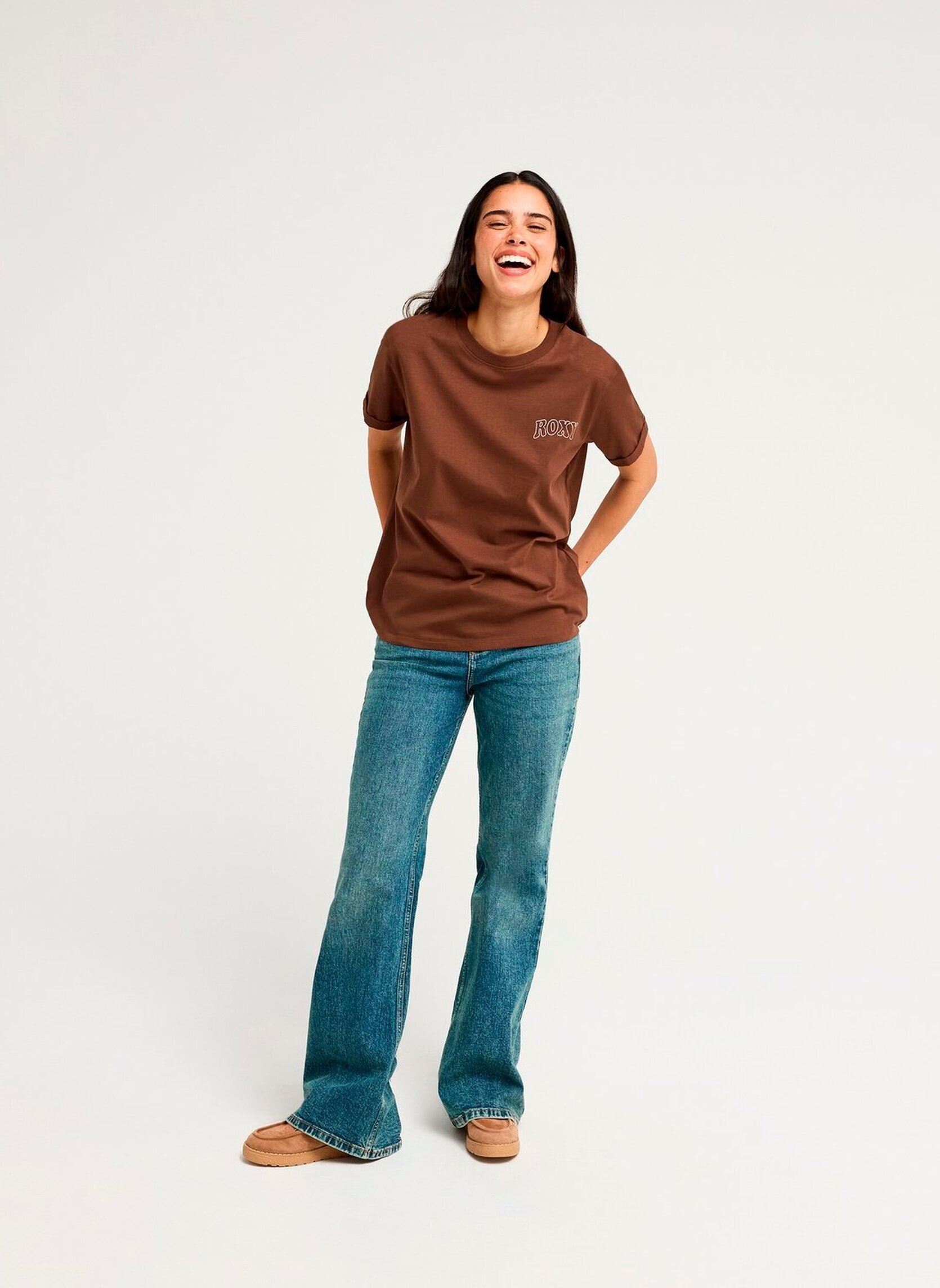 Tee-shirts Oceanregular Fb femme marron Roxy Tee-shirts Oceanregular Fb femme marron CHESTNUT