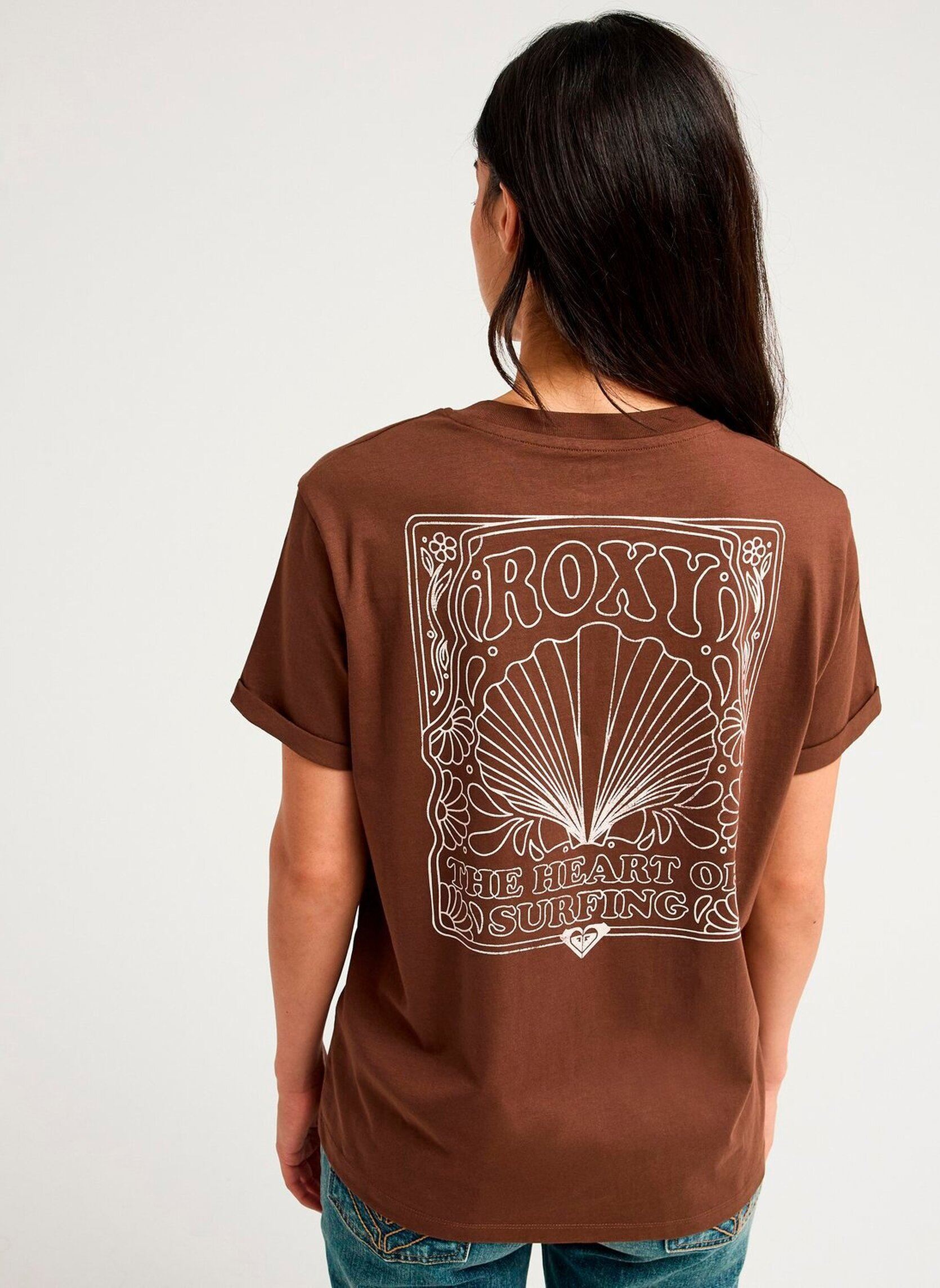 Tee-shirts Oceanregular Fb femme marron Roxy Tee-shirts Oceanregular Fb femme marron CHESTNUT