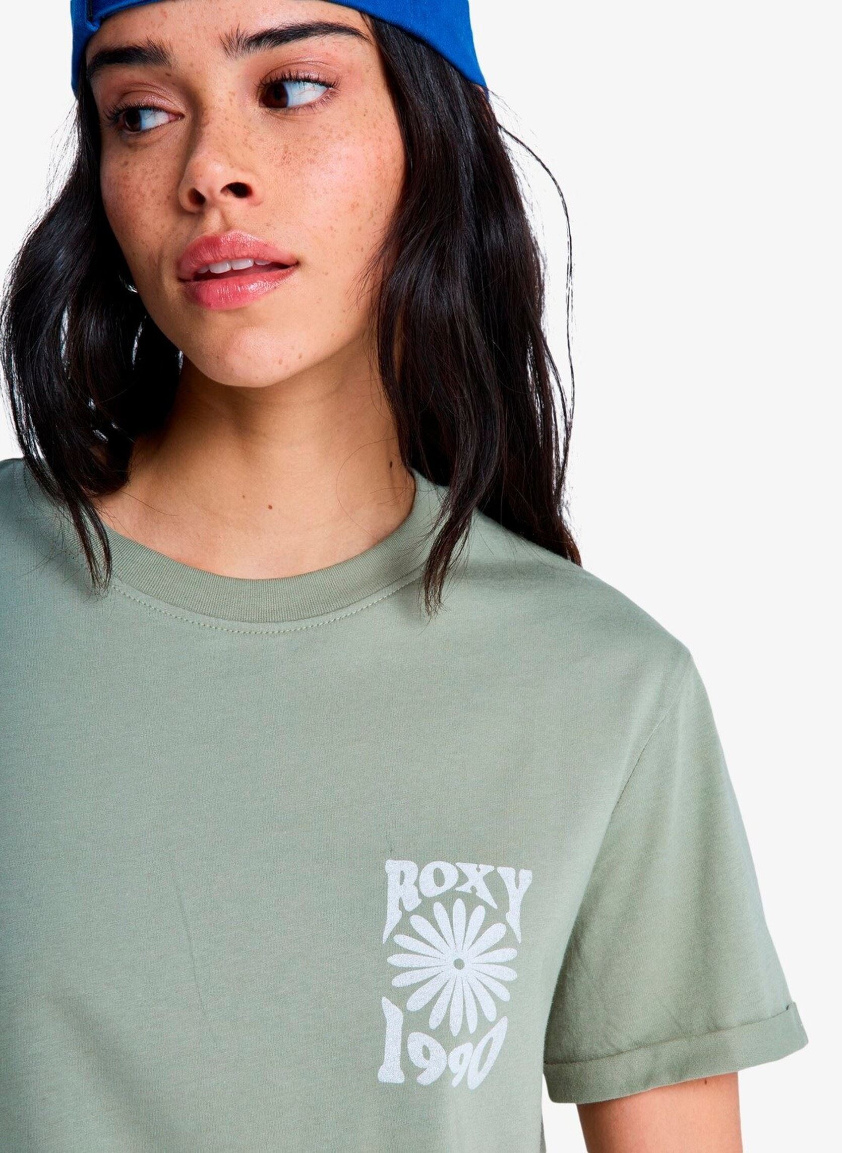 T-shirts met korte mouwen Oceanregular Fb dames groen Roxy T-shirts met korte mouwen Oceanregular Fb dames groen OIL GREEN