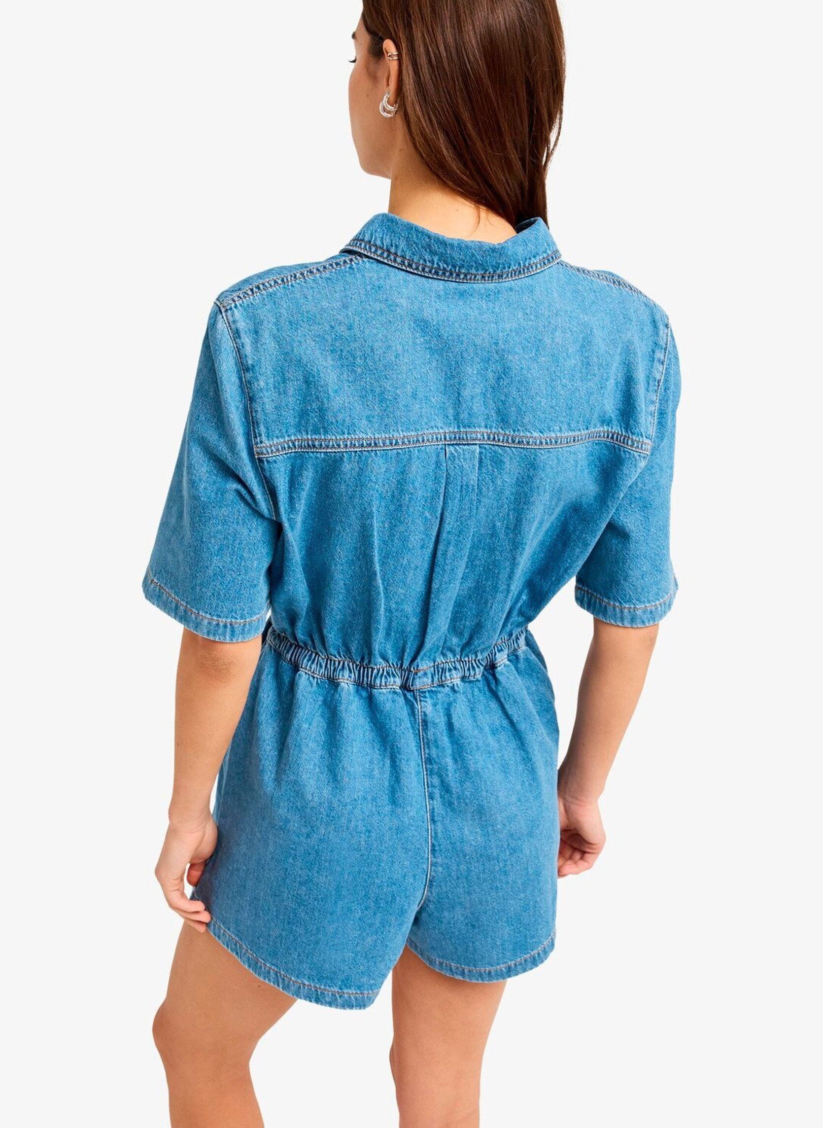 Korte broekpak Real Tomorrow Denim dames blauw Roxy Korte broekpak Real Tomorrow Denim dames blauw Surf Wash