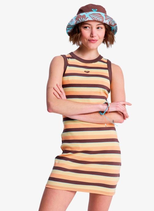 Roxy Jurken Iconic Days Dress Stripes dames meerkleurig