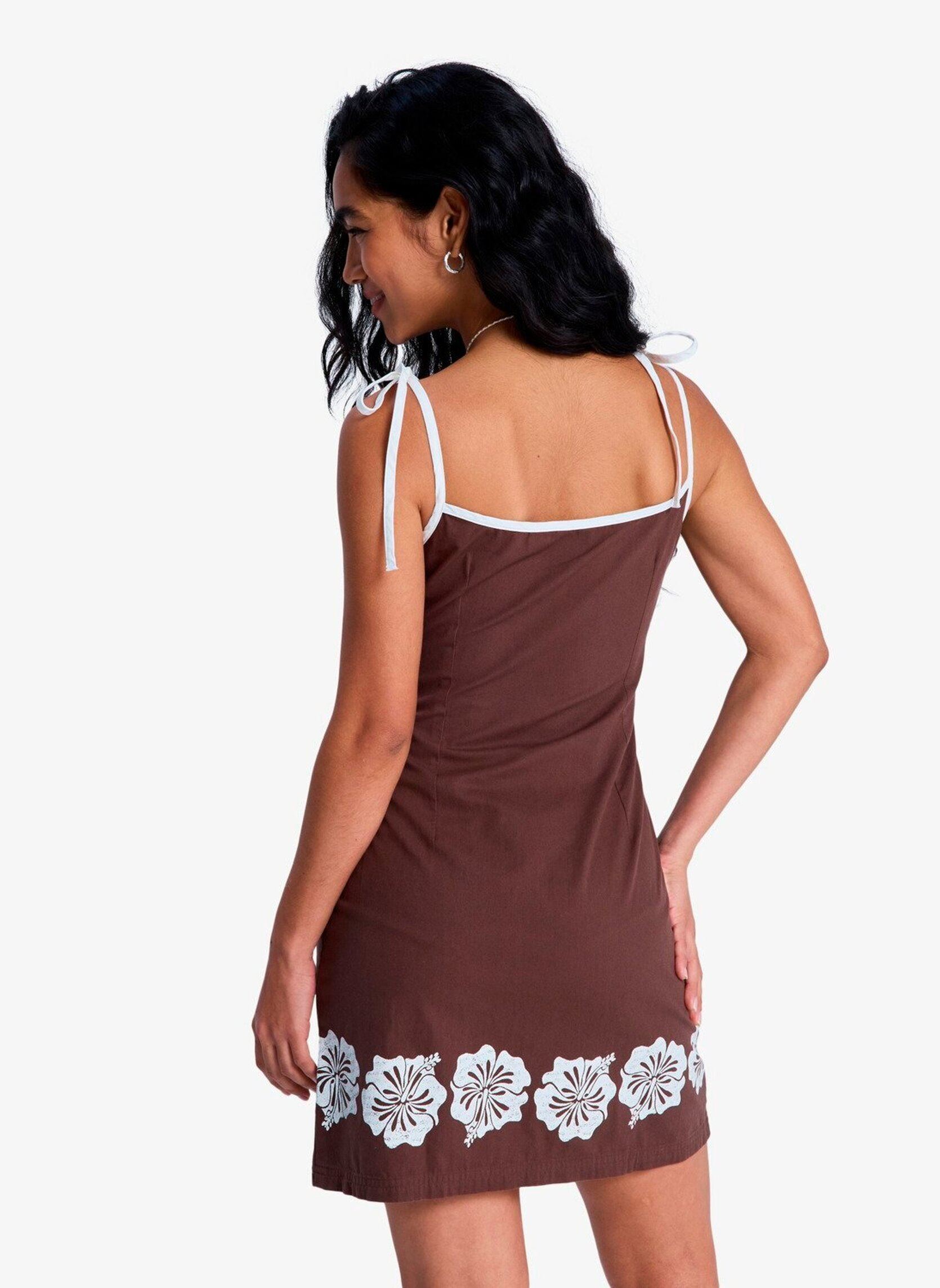 Kleider New Nostalgia Solid damen braun Roxy Kleider New Nostalgia Solid damen braun French Roast