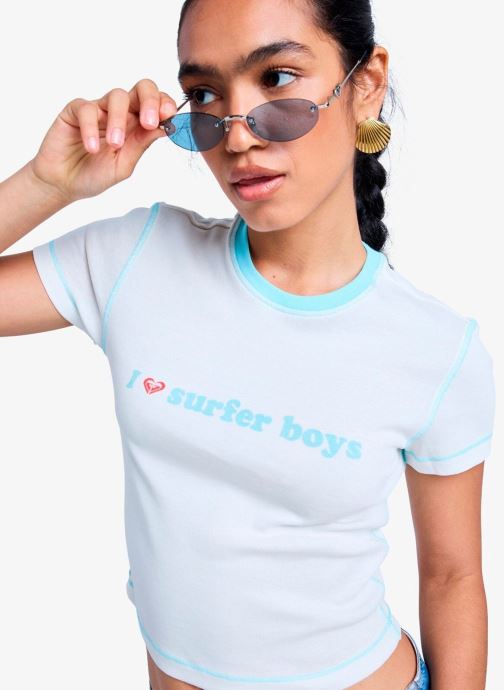 Roxy T-Shirts Sea You Later Baby Tee damen weiß