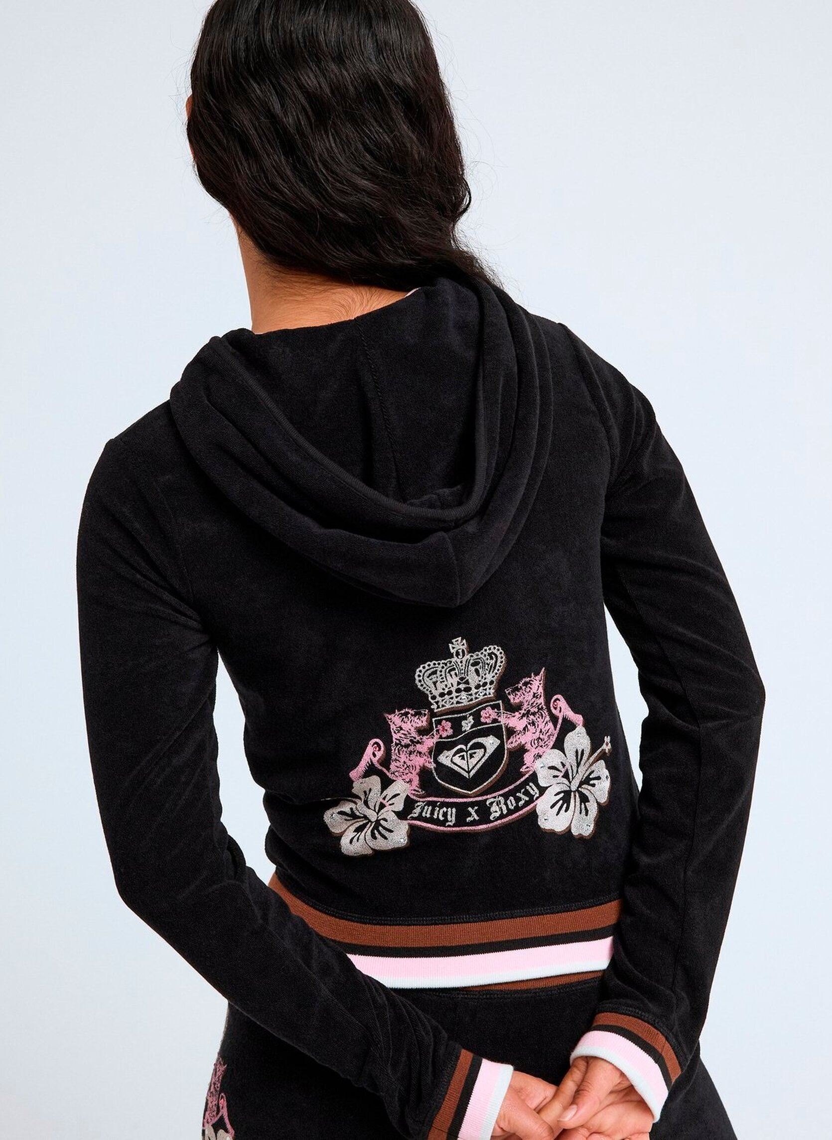 Sweaters met rits Rxjc Fitted Hoodie dames zwart Roxy Sweaters met rits Rxjc Fitted Hoodie dames zwart Anthracite