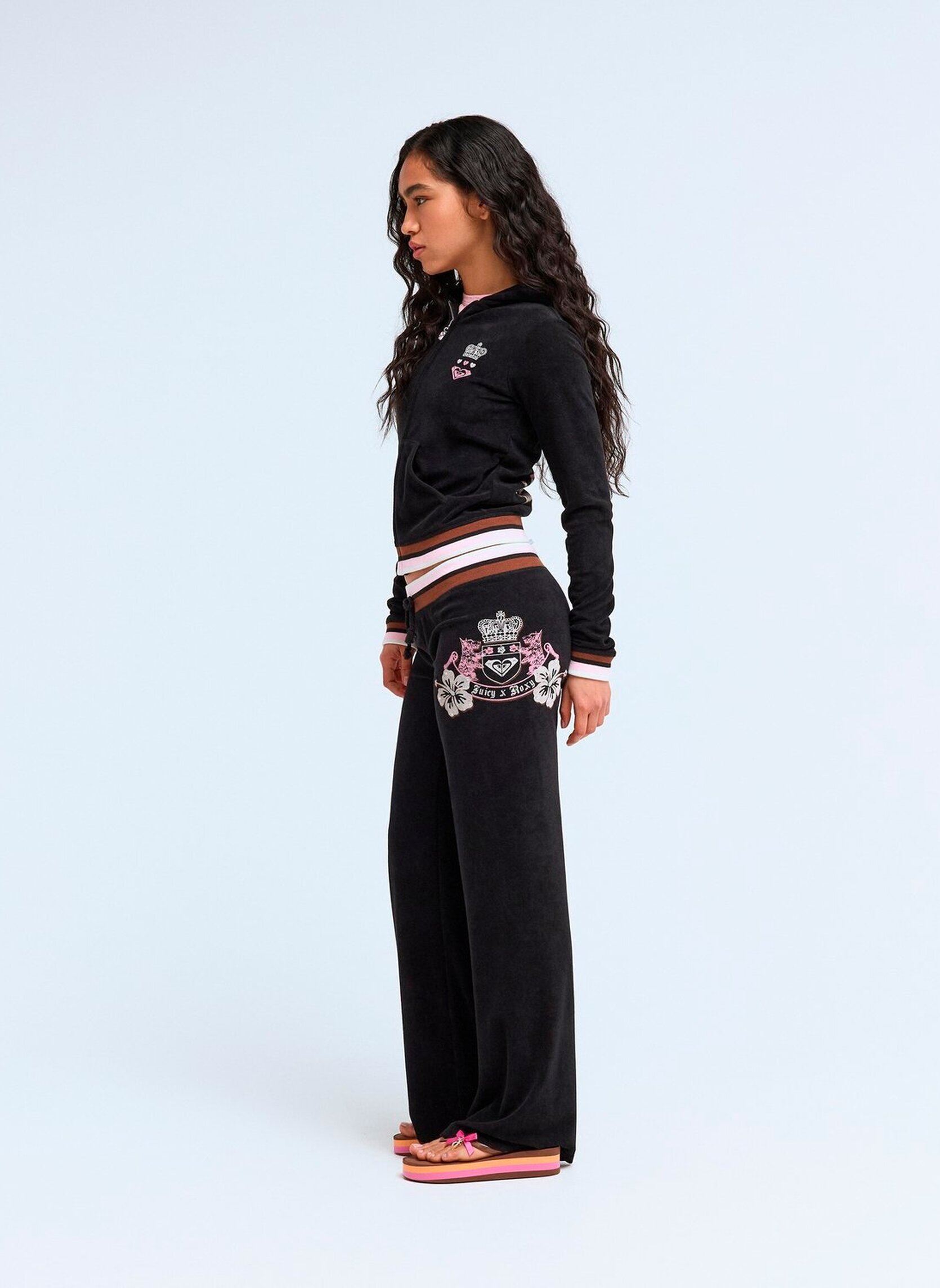 Wijde broeken Rxjc Og Straight Pants dames zwart Roxy Wijde broeken Rxjc Og Straight Pants dames zwart Anthracite