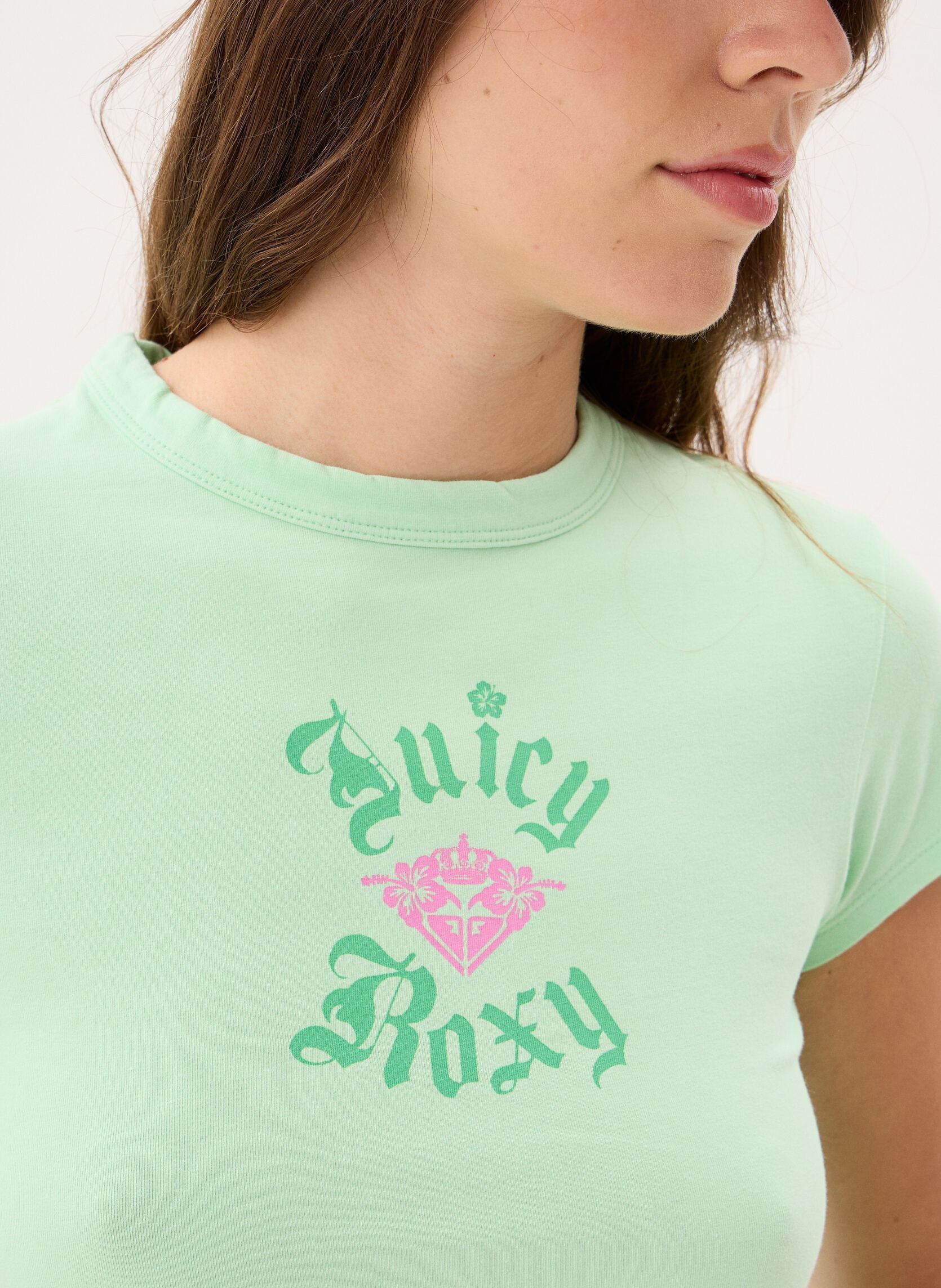 T-Shirts Rxjc Juicy Rox Baby Tee damen grün Roxy T-Shirts Rxjc Juicy Rox Baby Tee damen grün Green Ash