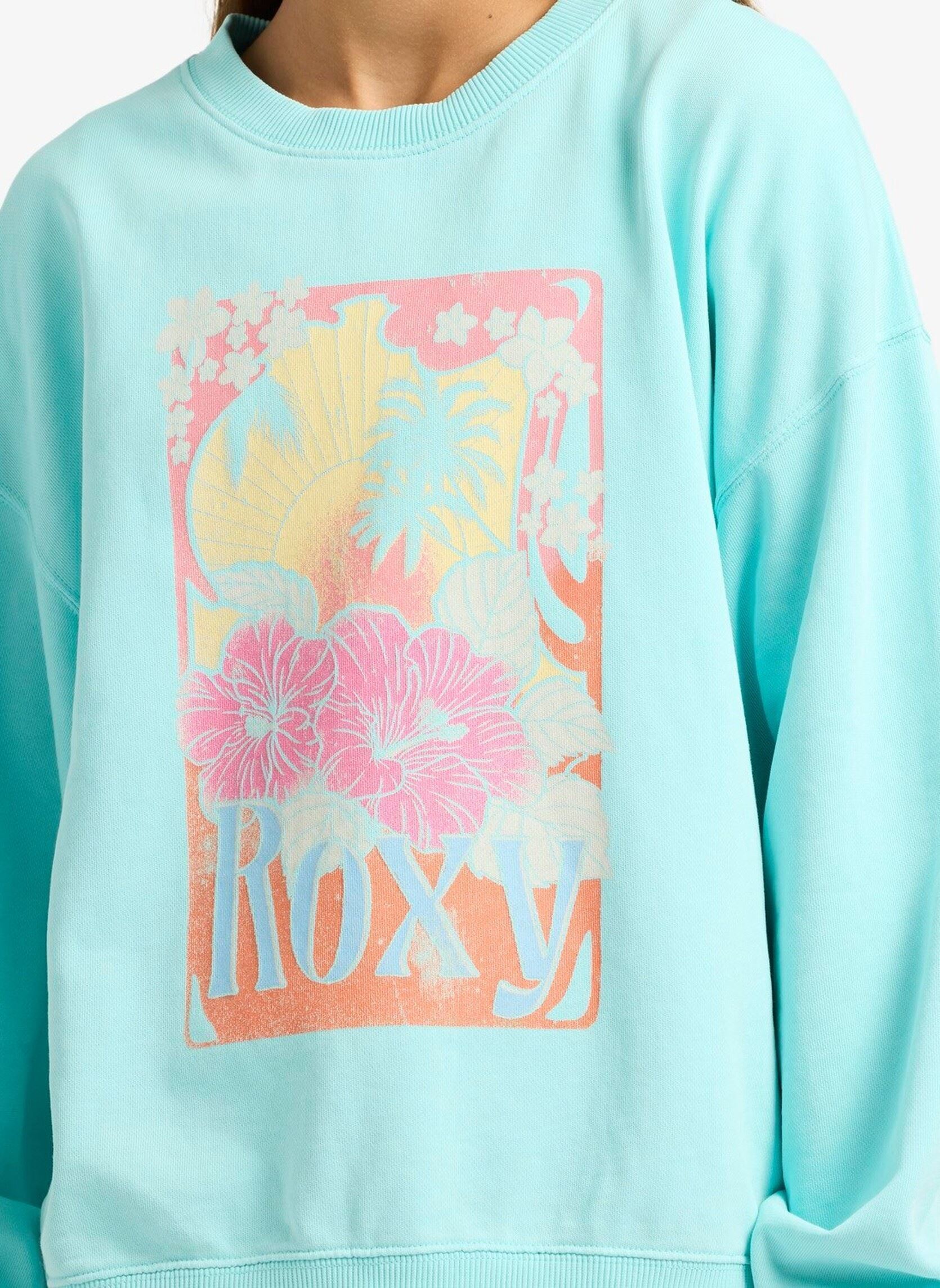 Sweats à capuche Lineup Crew Rg Terry fille bleu Roxy Sweats à capuche Lineup Crew Rg Terry fille bleu AQUA SPLASH