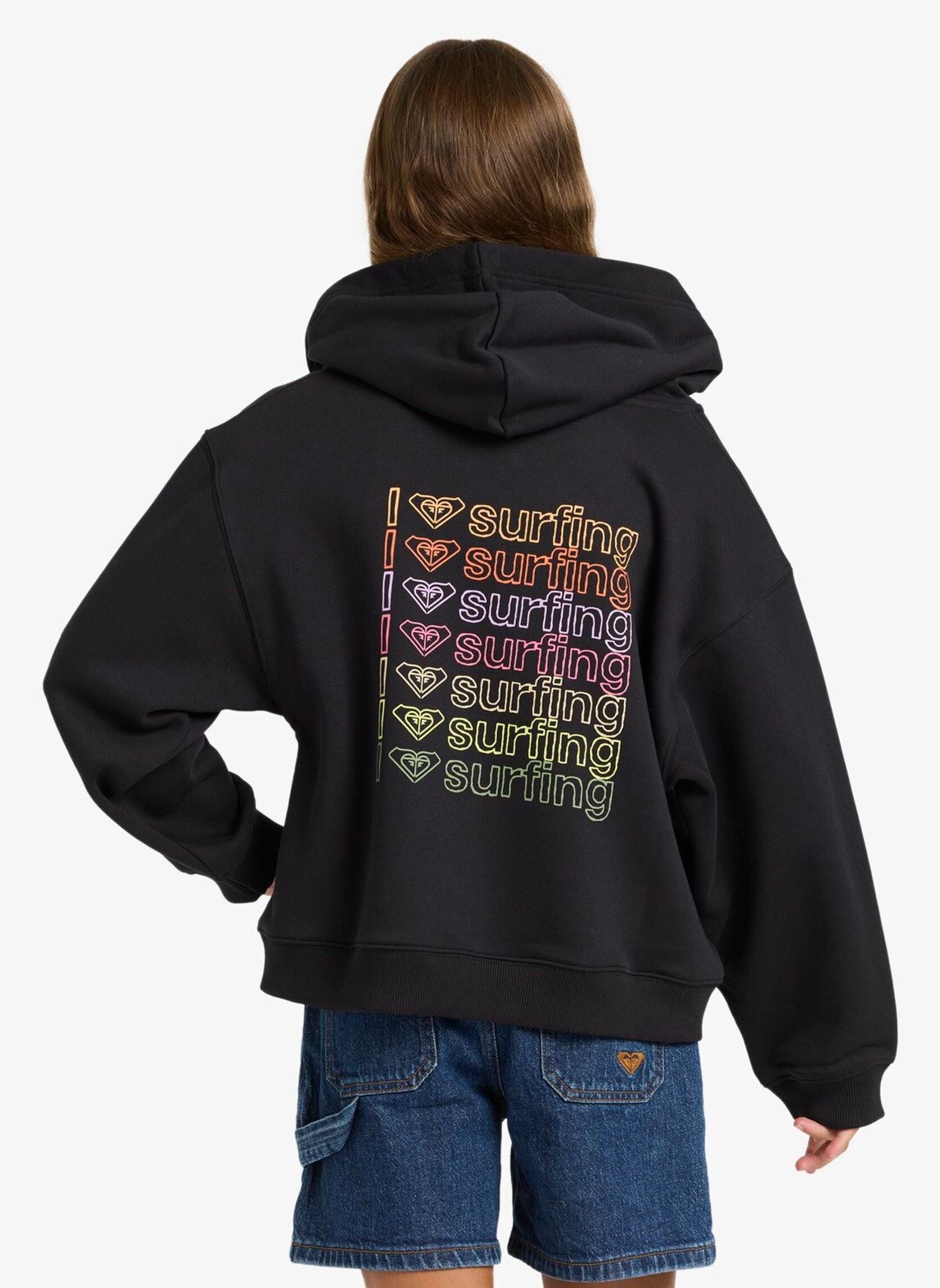 Sweatshirts mit Reißverschluss Midnight Hike Bruhsed Rg mädchen schwarz Roxy Sweatshirts mit Reißverschluss Midnight Hike Bruhsed Rg mädchen schwarz ANTHRACITE