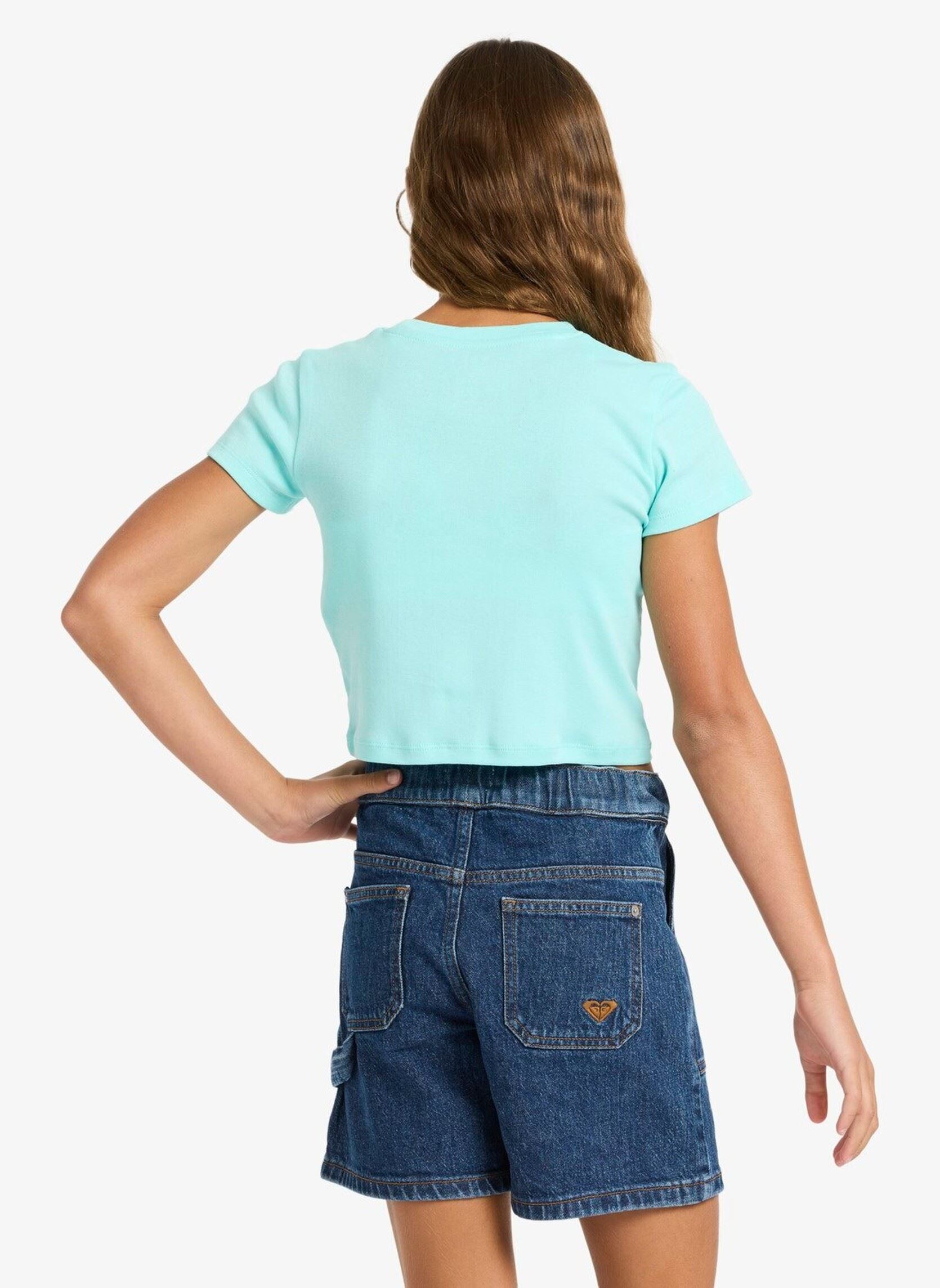 Tee-shirts manches courtes Baby One More Time fille bleu Roxy Tee-shirts manches courtes Baby One More Time fille bleu AQUA SPLASH