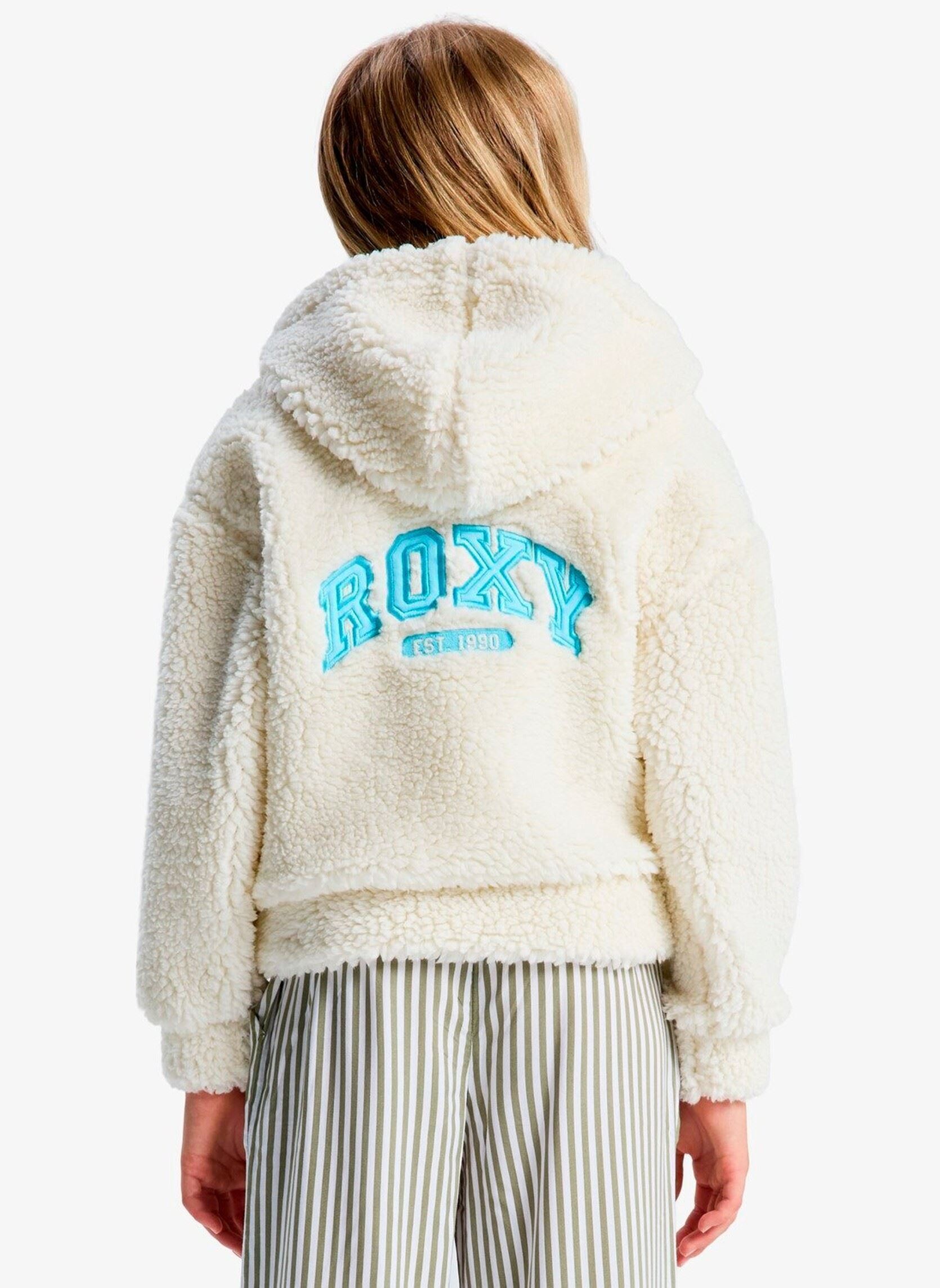 Fleece-Jacken Back To Full Zipped mädchen weiß Roxy Fleece-Jacken Back To Full Zipped mädchen weiß COCONUT MILK