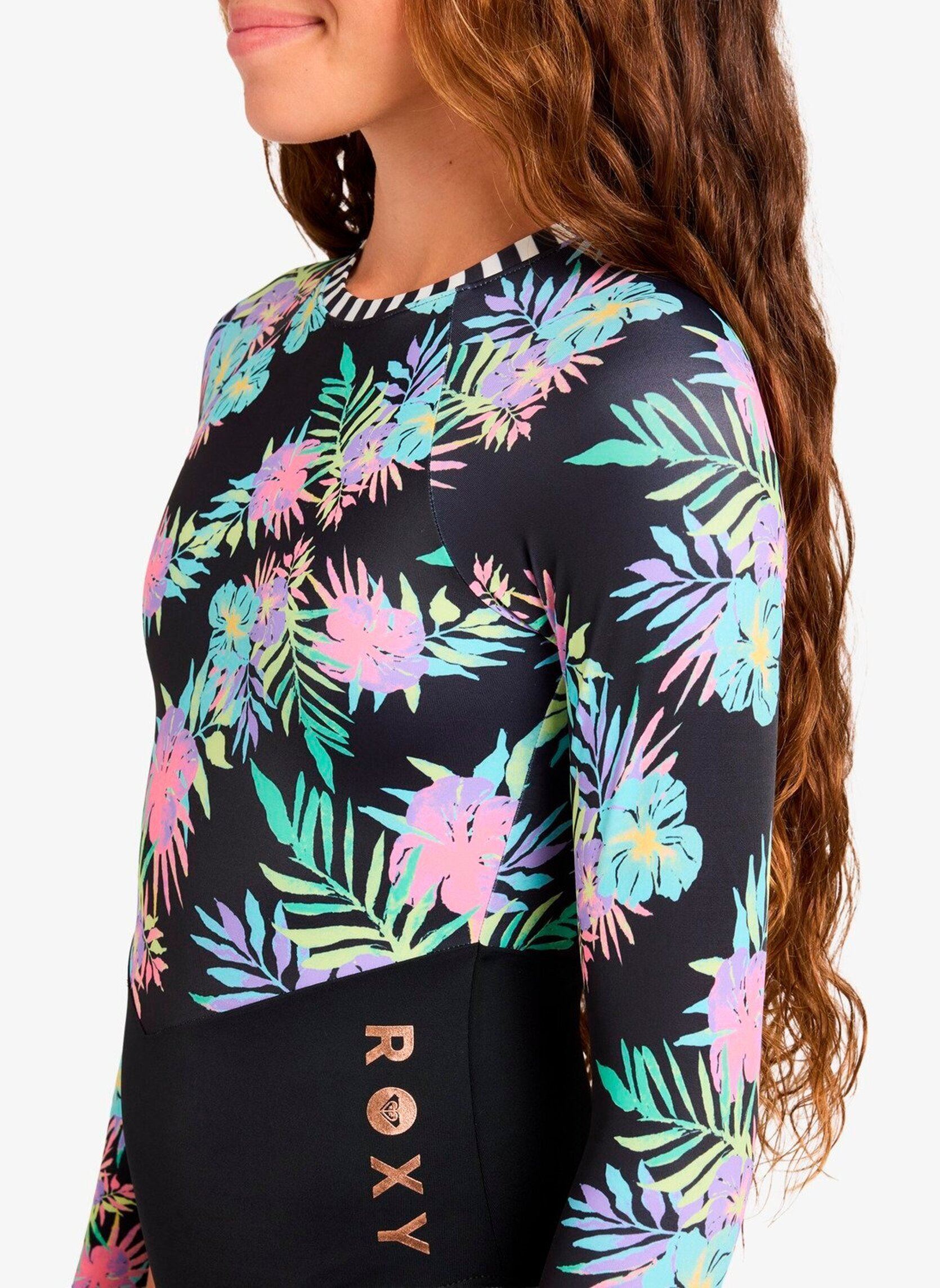 Tee-shirts manches longues Roxy Active Rg Onesie fille multicolore Roxy Tee-shirts manches longues Roxy Active Rg Onesie fille multicolore Anthracite Aquarella Active Rg