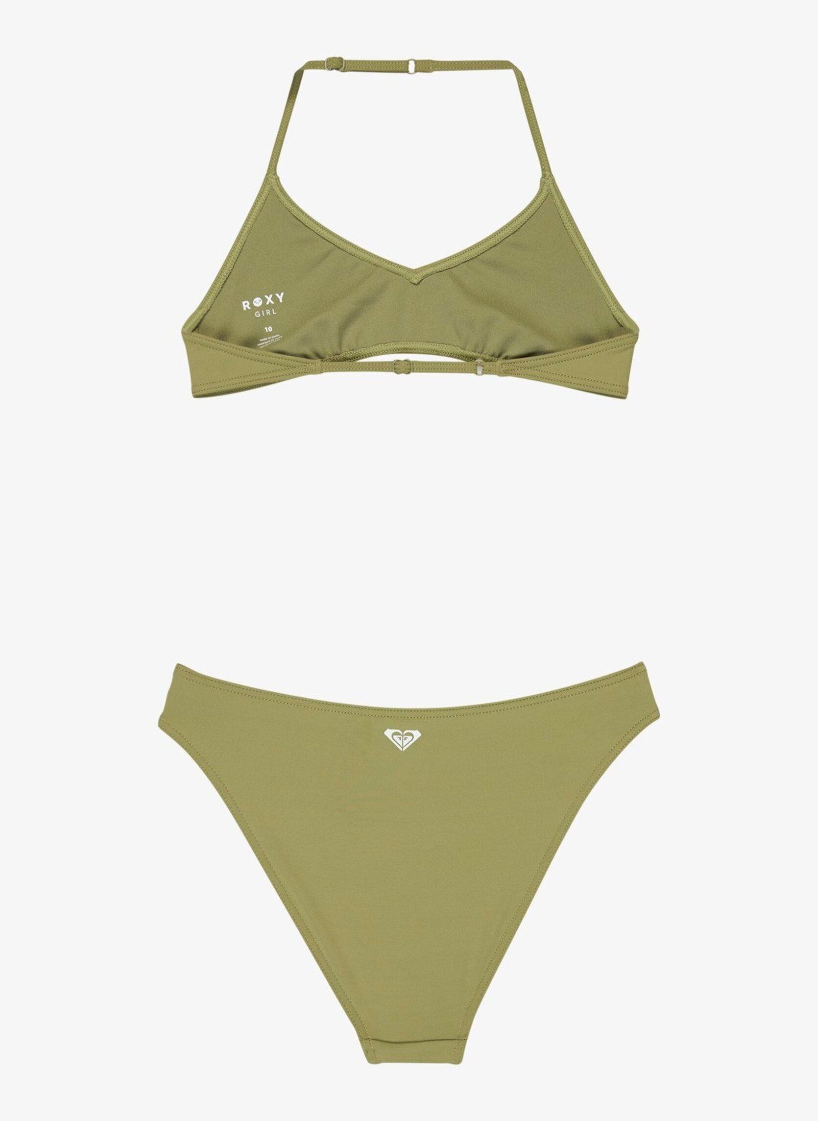 2 pièces Solid Active Rg Tri Bra Set fille vert Roxy 2 pièces Solid Active Rg Tri Bra Set fille vert Oil Green