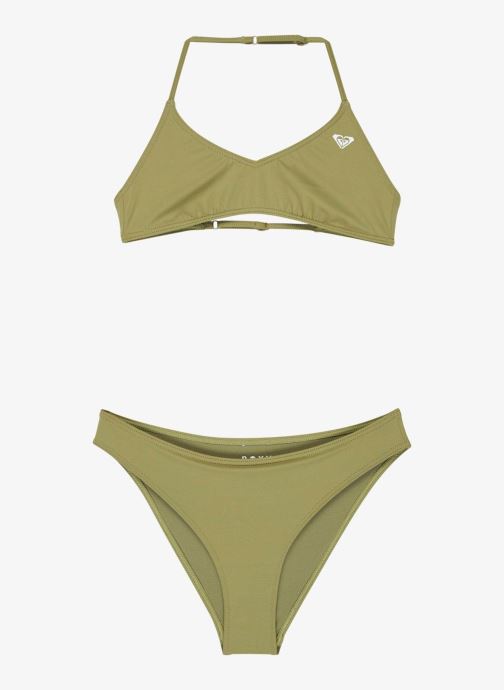 Roxy Zweiteiler Solid Active Rg Tri Bra Set mädchen grün