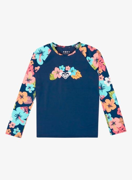 Roxy Langarm-T-Shirts Morning Flower Lycra Set mädchen blau