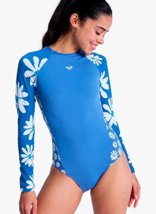 Roxy Langarm-T-Shirts Flower Soul Surf Onesie Ls damen blau