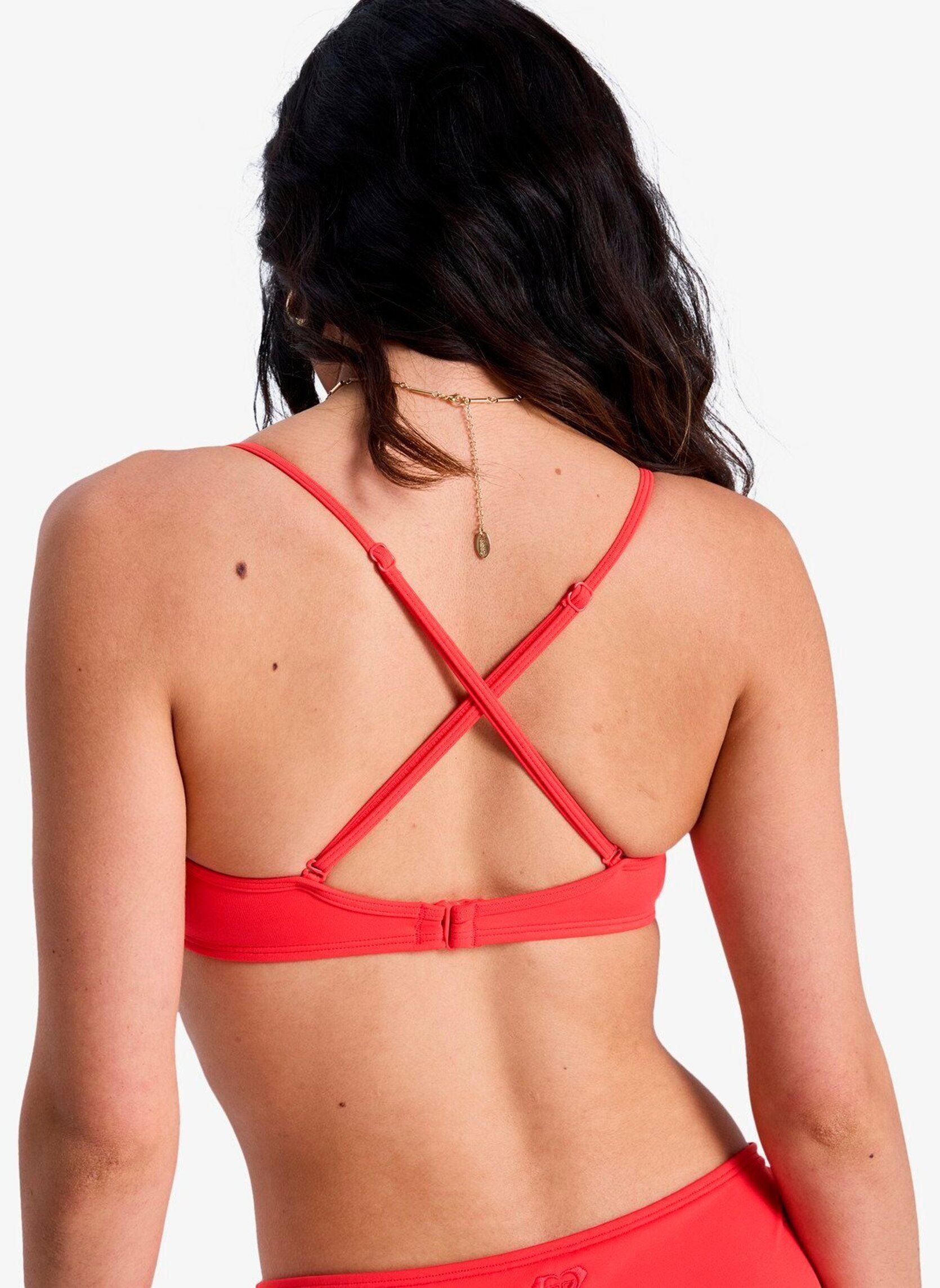 Sport-beha bikinitops Sd Essentials Wrap Bra dames rood Roxy Sport-beha bikinitops Sd Essentials Wrap Bra dames rood HIBISCUS