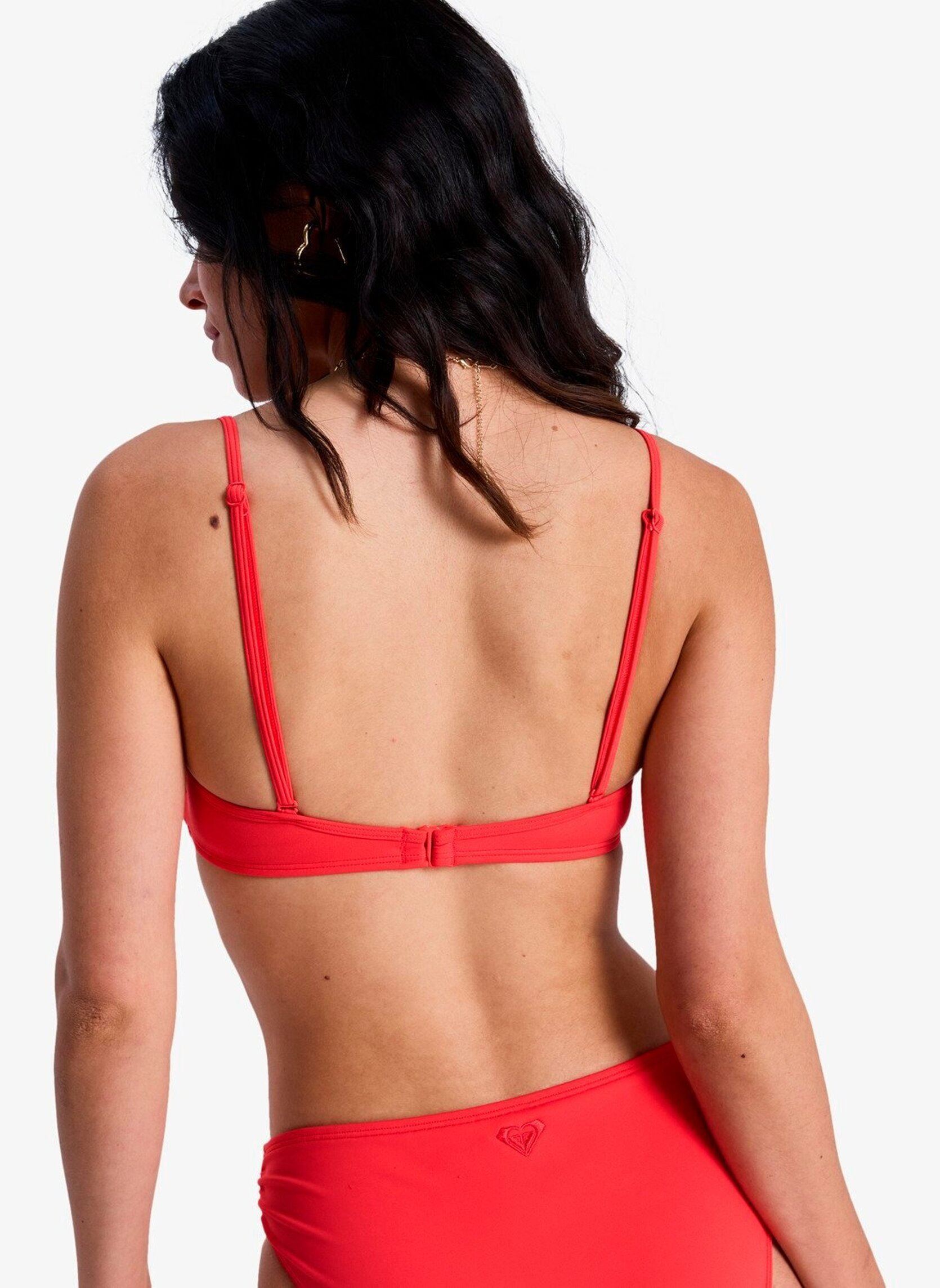 Sport-beha bikinitops Sd Essentials Wrap Bra dames rood Roxy Sport-beha bikinitops Sd Essentials Wrap Bra dames rood HIBISCUS