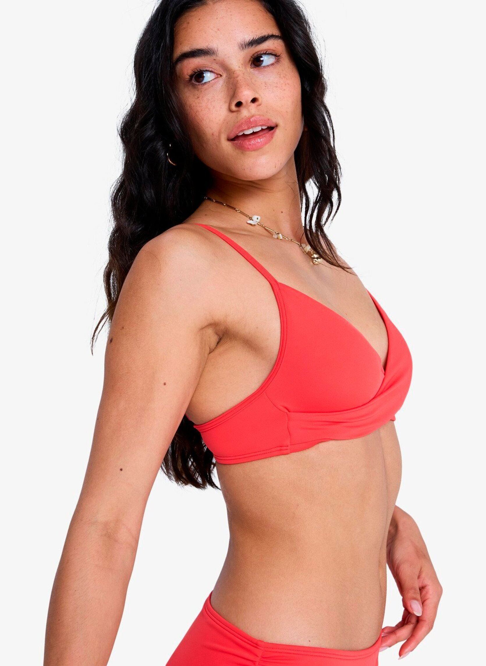 Sport-beha bikinitops Sd Essentials Wrap Bra dames rood Roxy Sport-beha bikinitops Sd Essentials Wrap Bra dames rood HIBISCUS