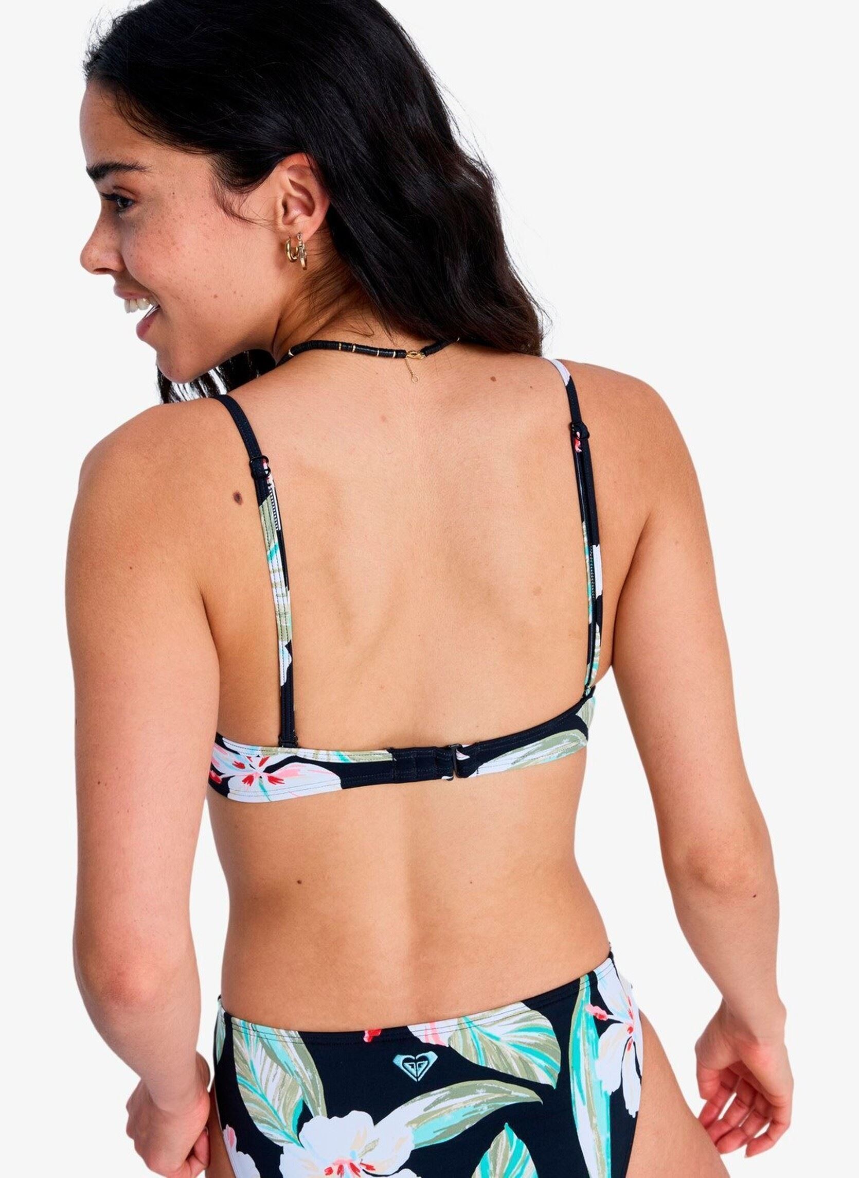 Hauts de maillot brassière Pt Essentials Wrap Bra femme noir Roxy Hauts de maillot brassière Pt Essentials Wrap Bra femme noir ANTHRACITE SPRING CHARMING
