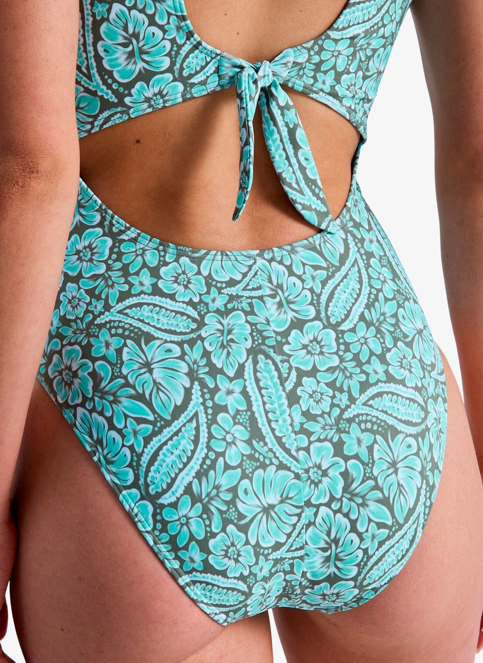 Badpak Sun Babe Ss Onesie dames blauw Roxy Badpak Sun Babe Ss Onesie dames blauw OIL GREEN WILDSIDE PAISLEY