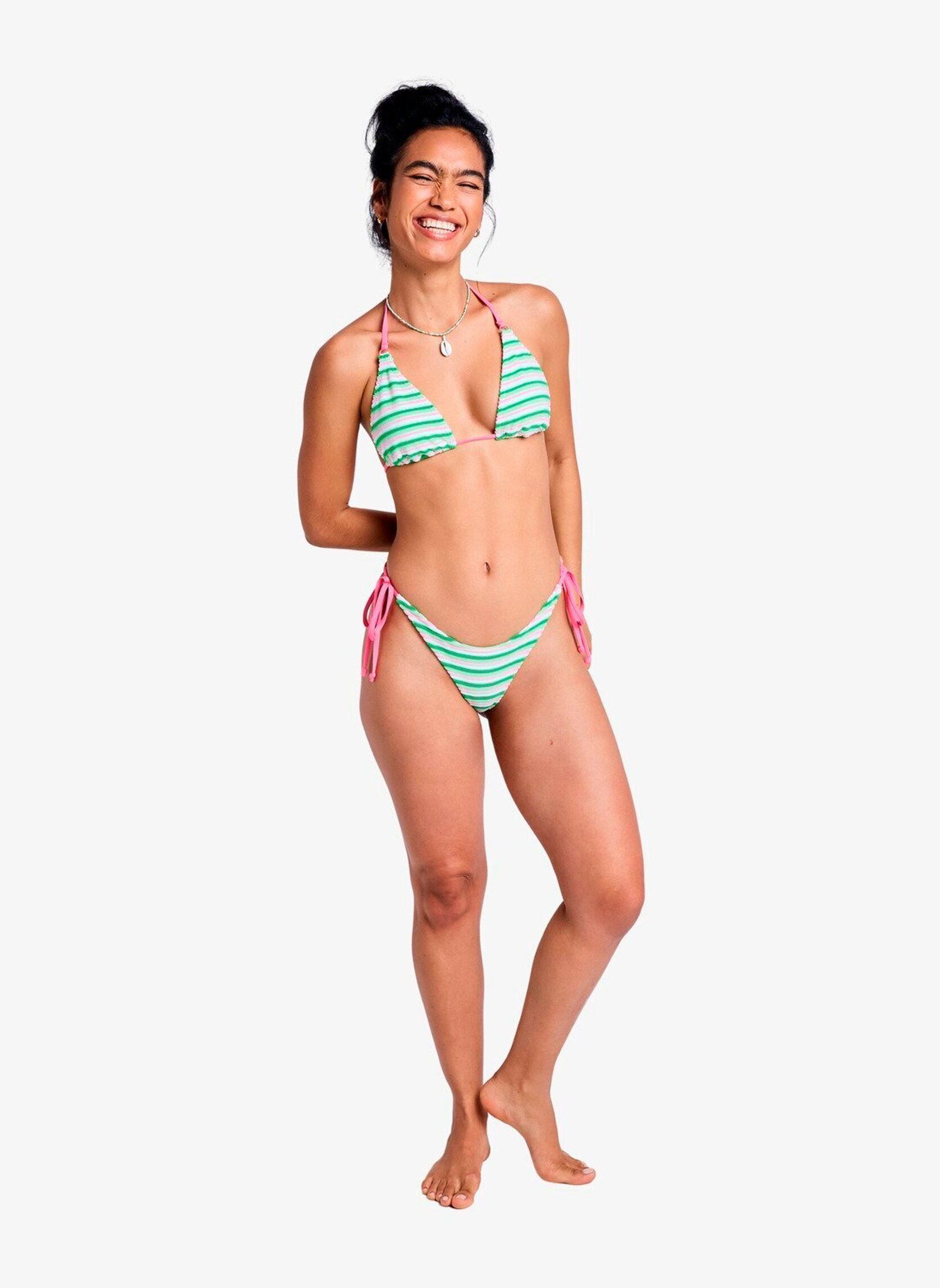 Hauts de maillot triangle Roxy Juicy Tiki Tri femme multicolore Roxy Hauts de maillot triangle Roxy Juicy Tiki Tri femme multicolore Island green