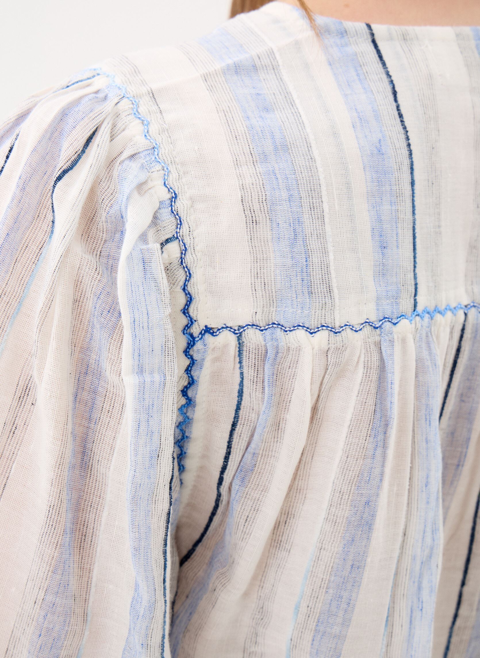 Langarm-Hemden Blaike damen weiß La Petite Etoile Langarm-Hemden Blaike damen weiß Ecru/Bleu