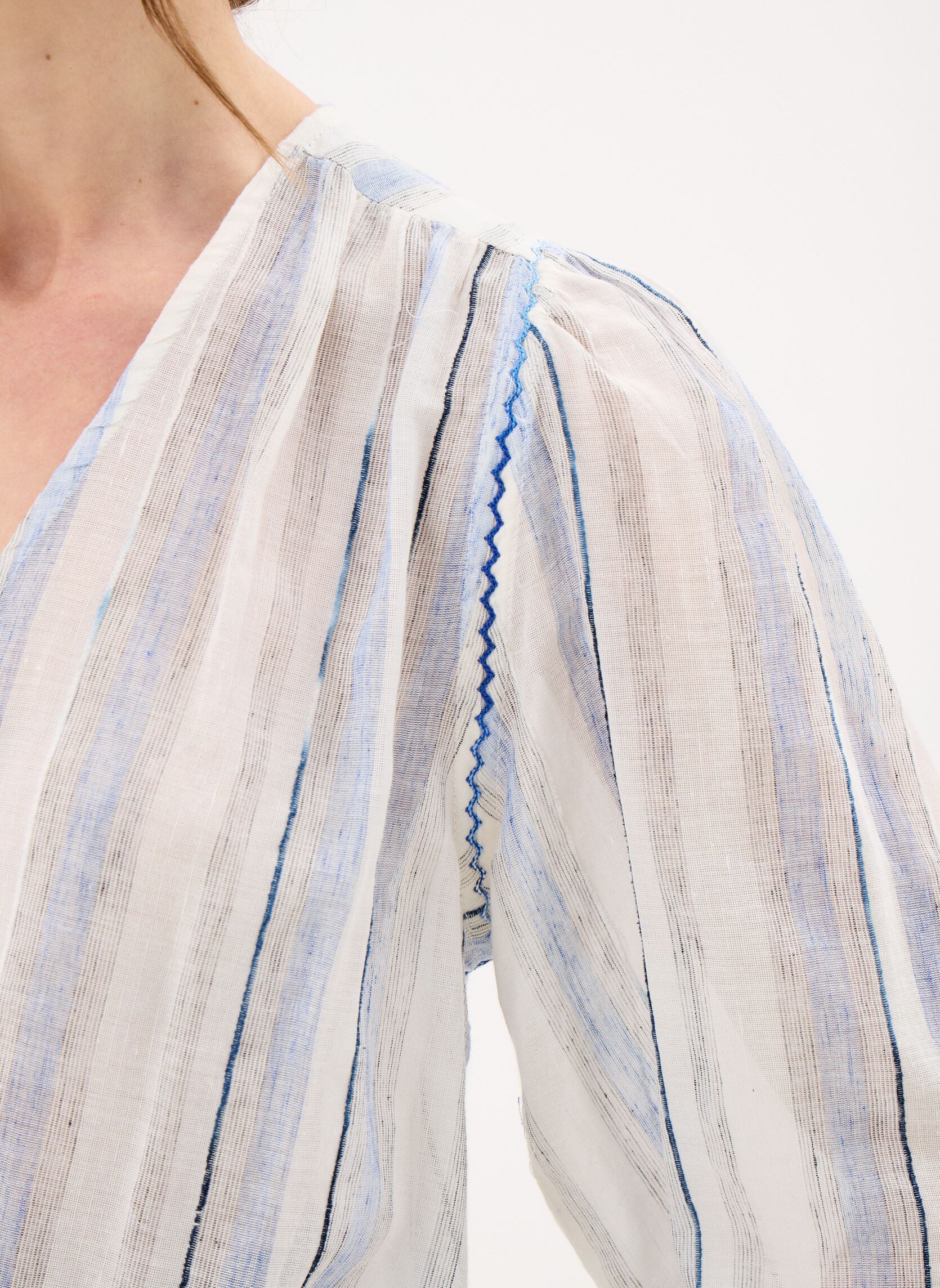 Langarm-Hemden Blaike damen weiß La Petite Etoile Langarm-Hemden Blaike damen weiß Ecru/Bleu