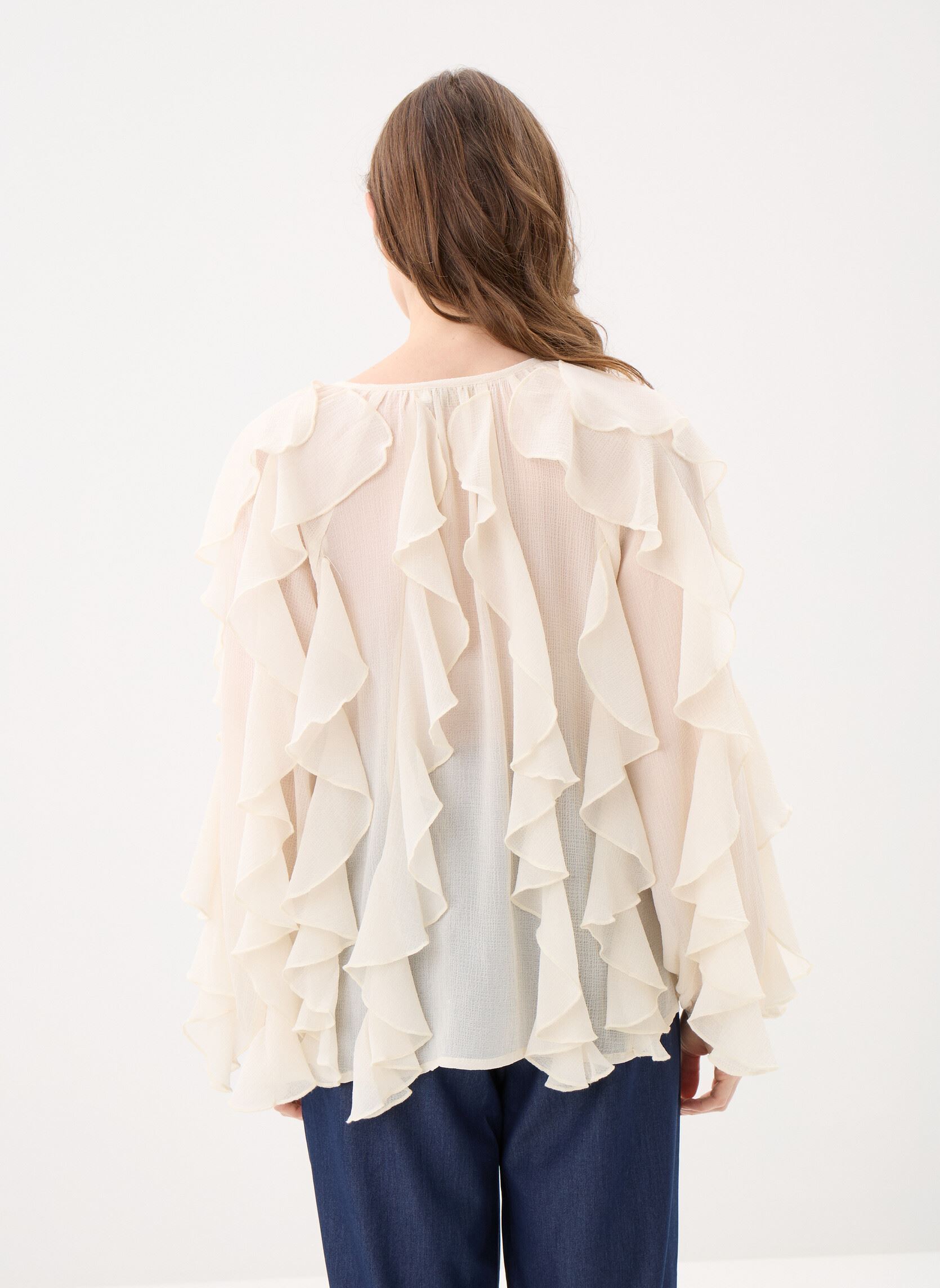 Chemises manches longues Bolta femme blanc La Petite Etoile Chemises manches longues Bolta femme blanc Ecru