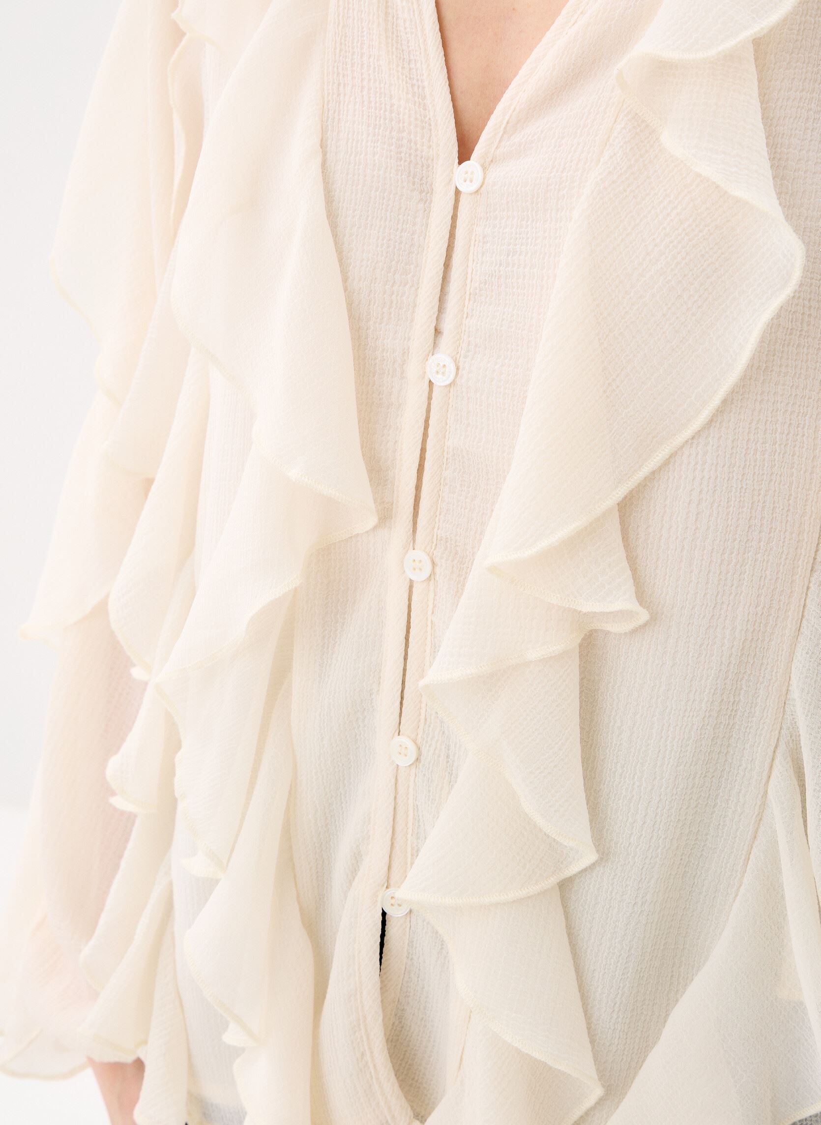 Chemises manches longues Bolta femme blanc La Petite Etoile Chemises manches longues Bolta femme blanc Ecru
