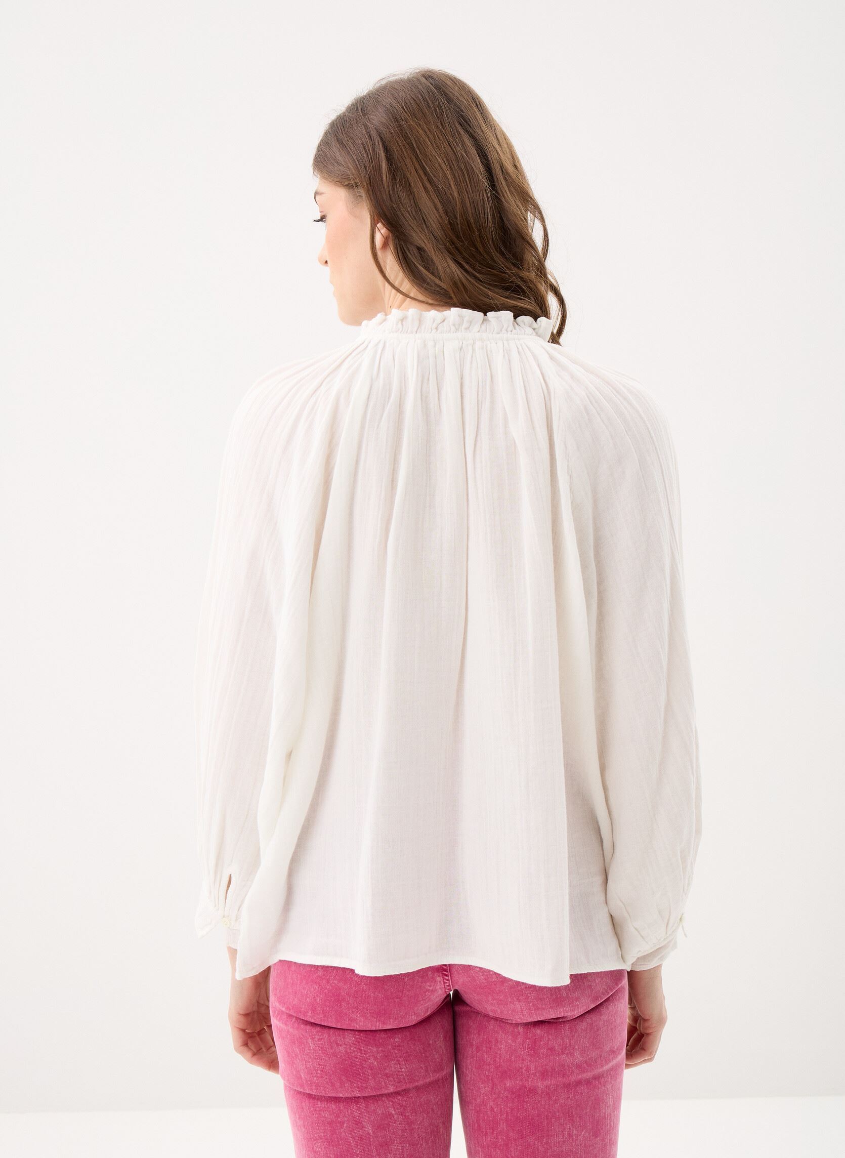 Langarm-Blusen Briska damen weiß La Petite Etoile Langarm-Blusen Briska damen weiß ECRU