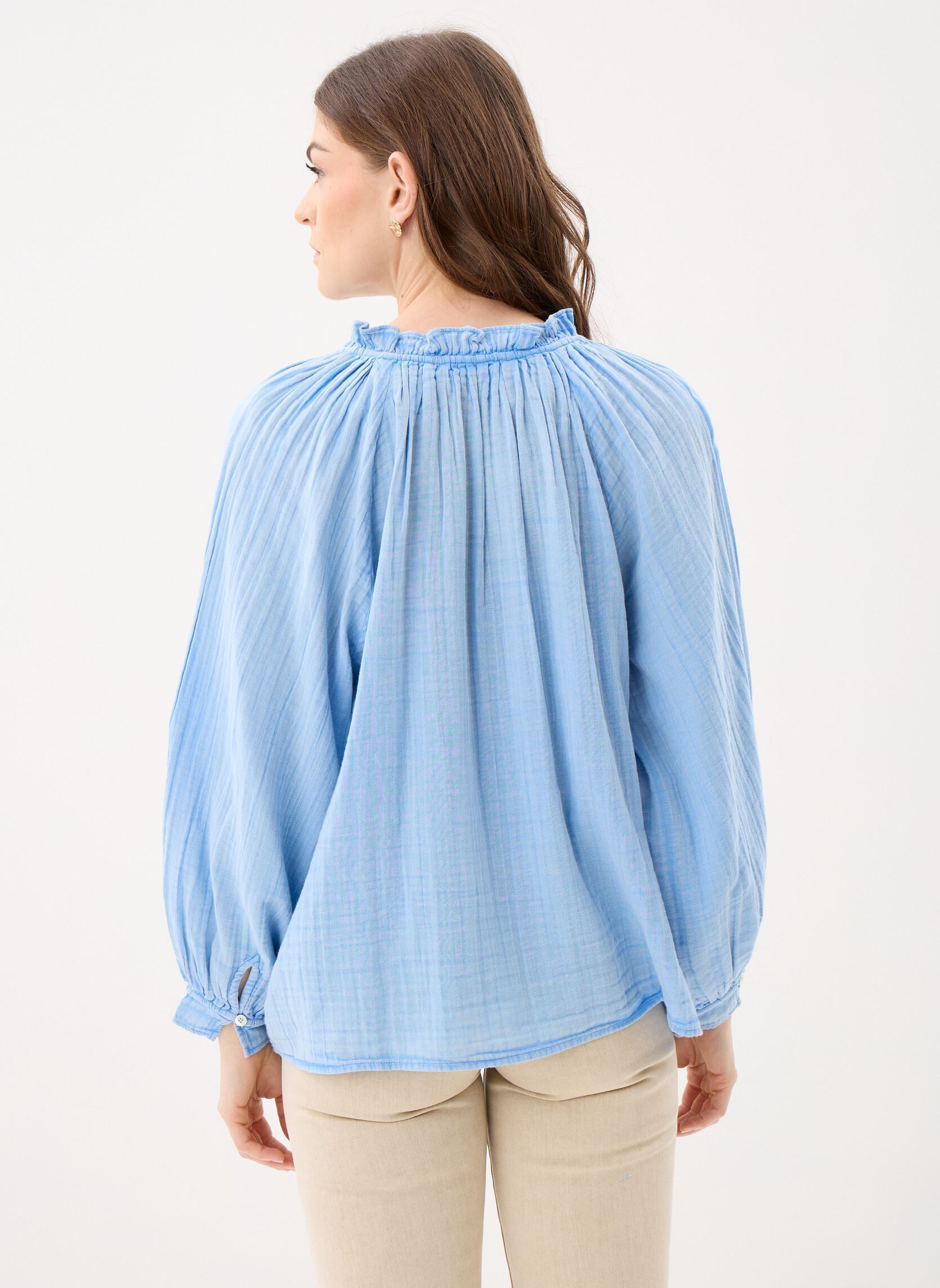 Langarm-Blusen Briska damen blau La Petite Etoile Langarm-Blusen Briska damen blau CIEL