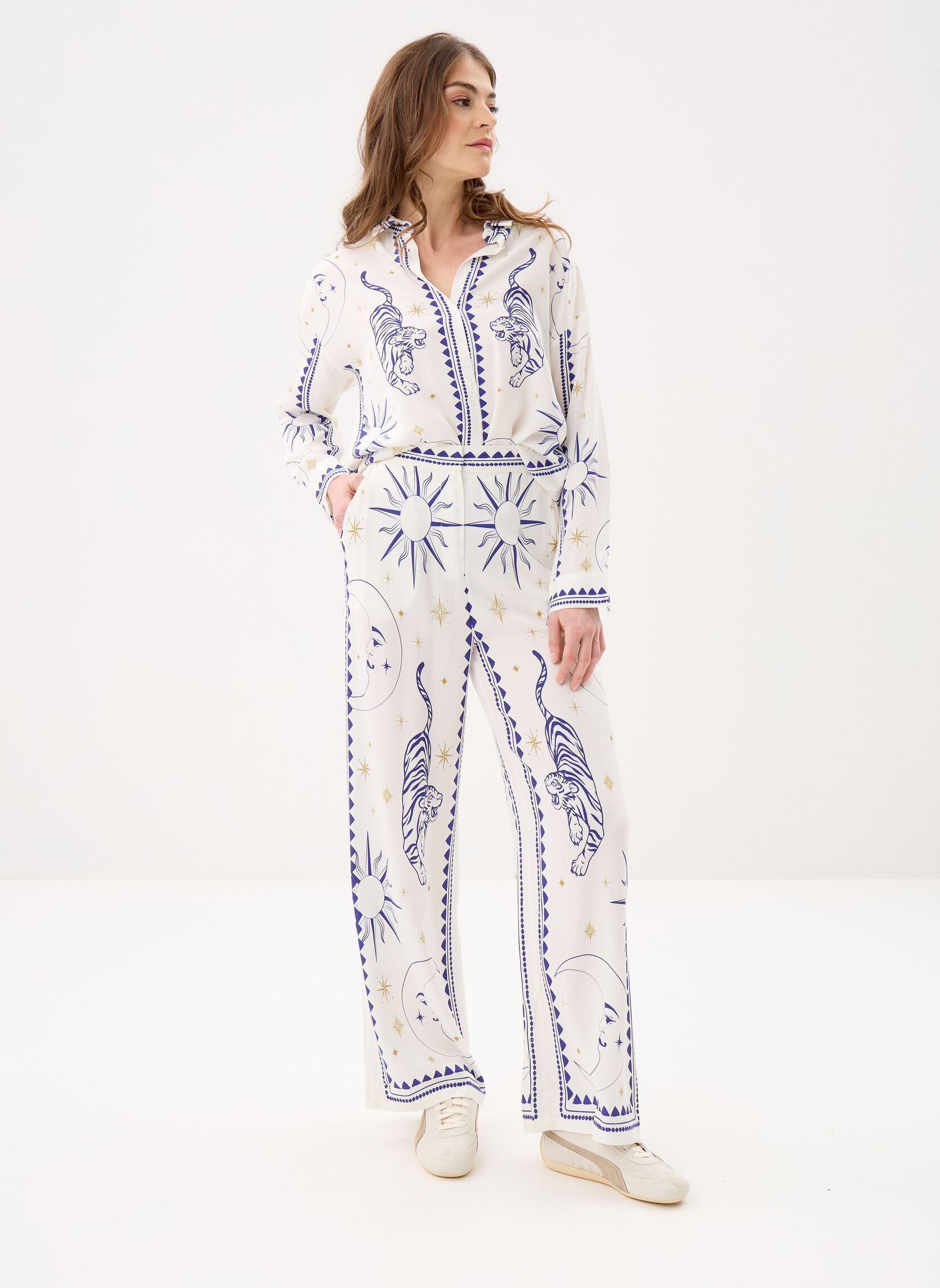 Langarm-Hemden Chani damen mehrfarbig La Petite Etoile Langarm-Hemden Chani damen mehrfarbig Tigre,TIGRE