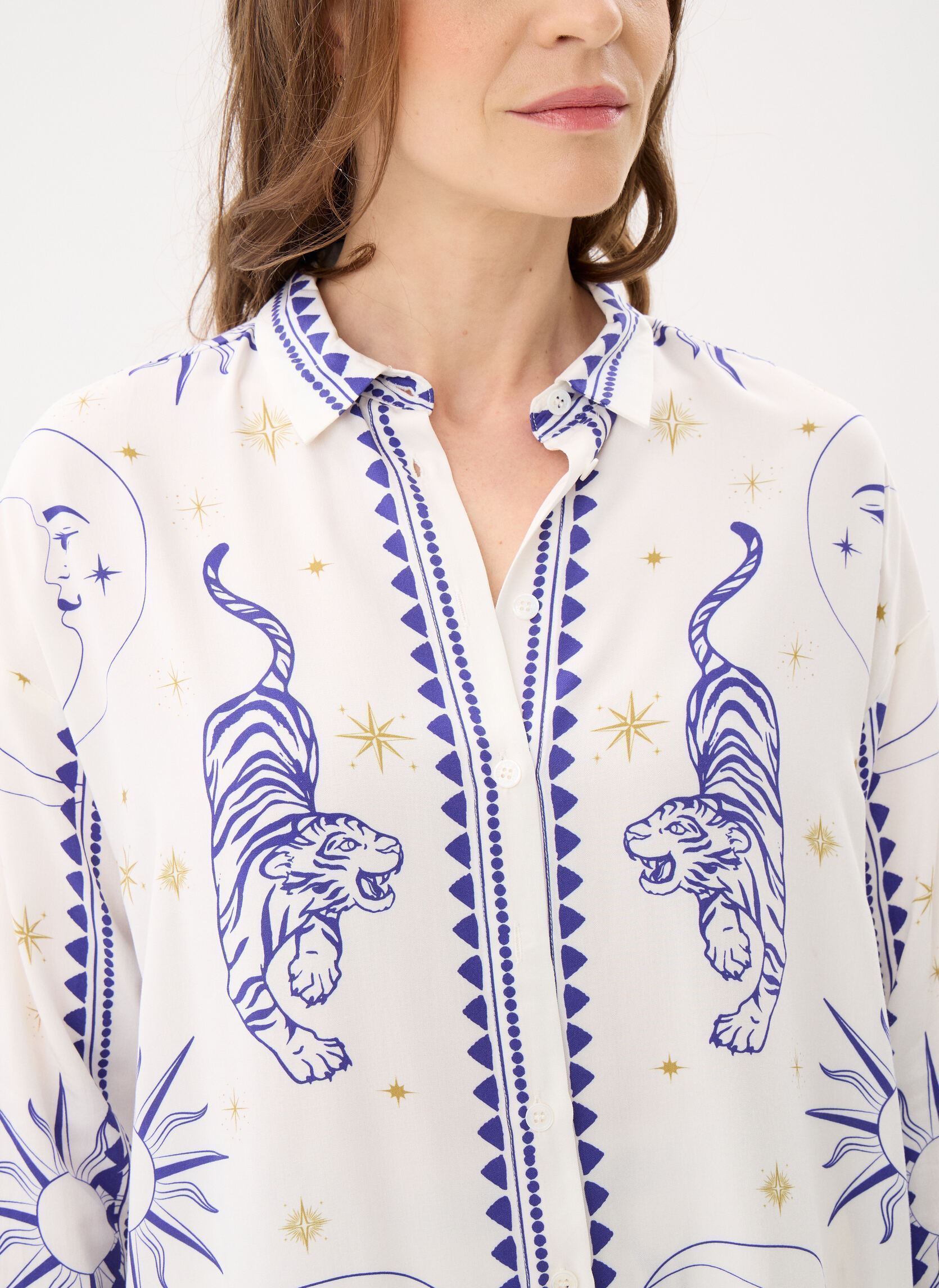 Langarm-Hemden Chani damen mehrfarbig La Petite Etoile Langarm-Hemden Chani damen mehrfarbig Tigre,TIGRE