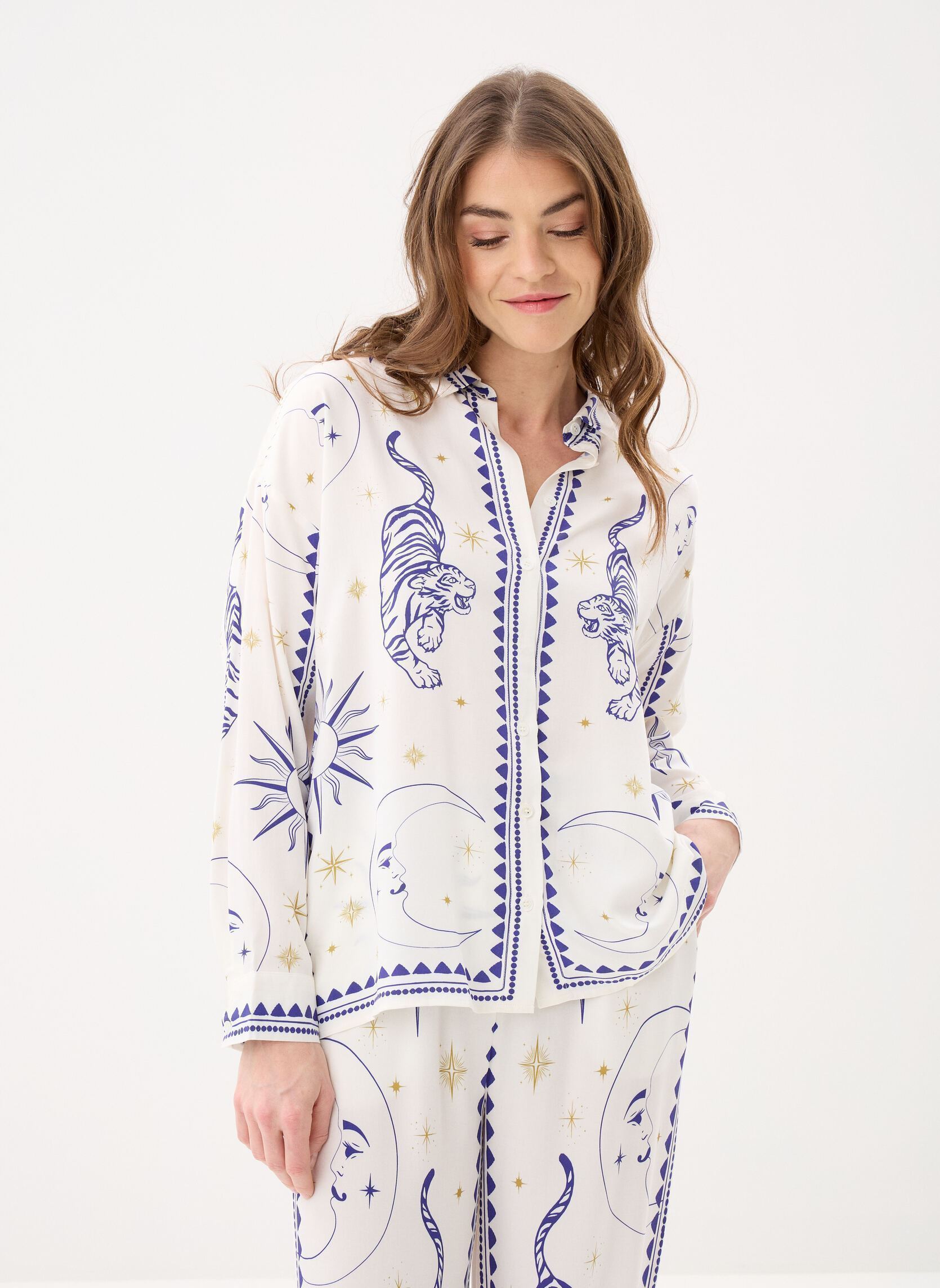 Langarm-Hemden Chani damen mehrfarbig La Petite Etoile Langarm-Hemden Chani damen mehrfarbig Tigre,TIGRE
