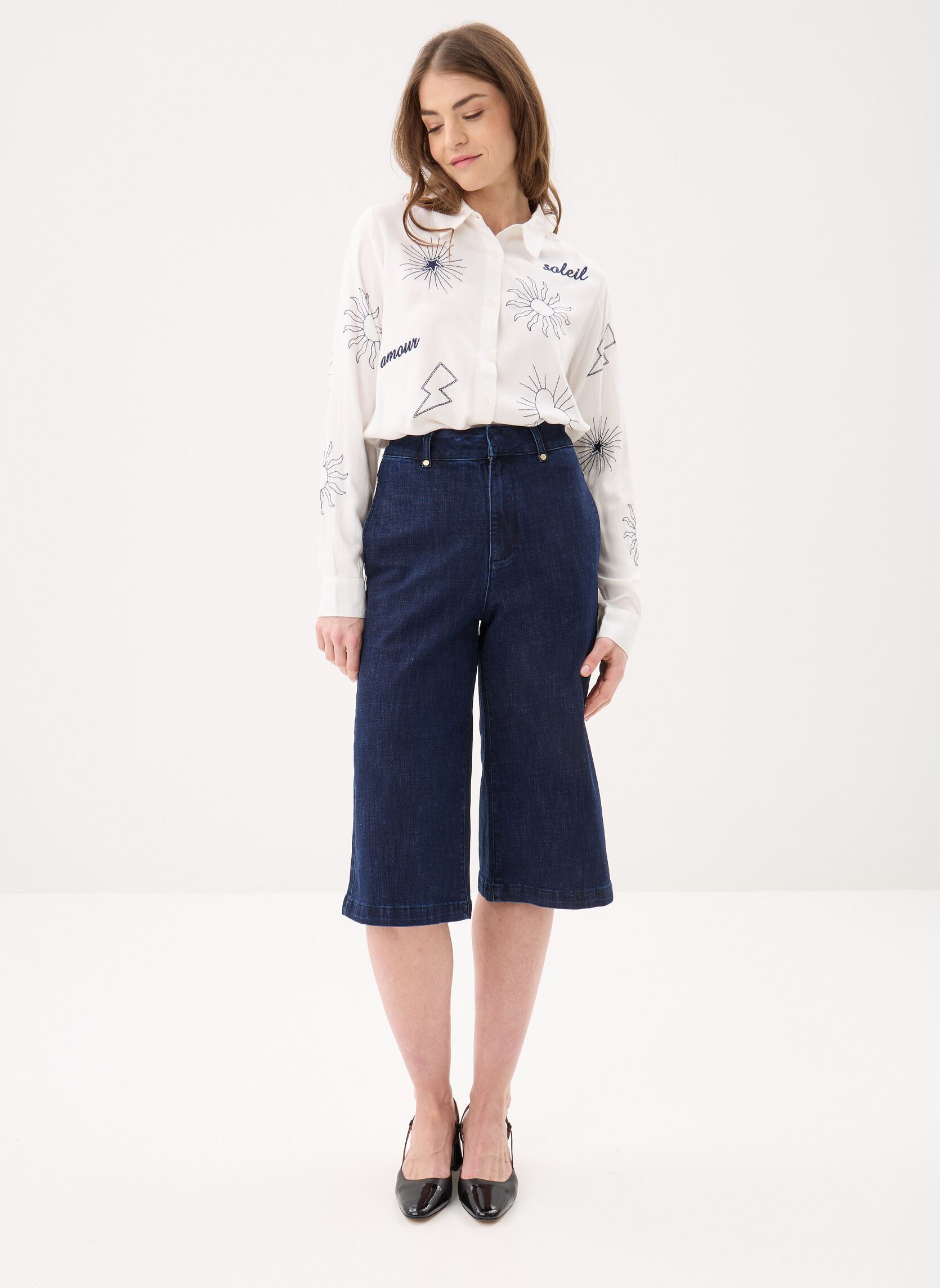 Chemises manches longues Chania femme blanc La Petite Etoile Chemises manches longues Chania femme blanc Ecru