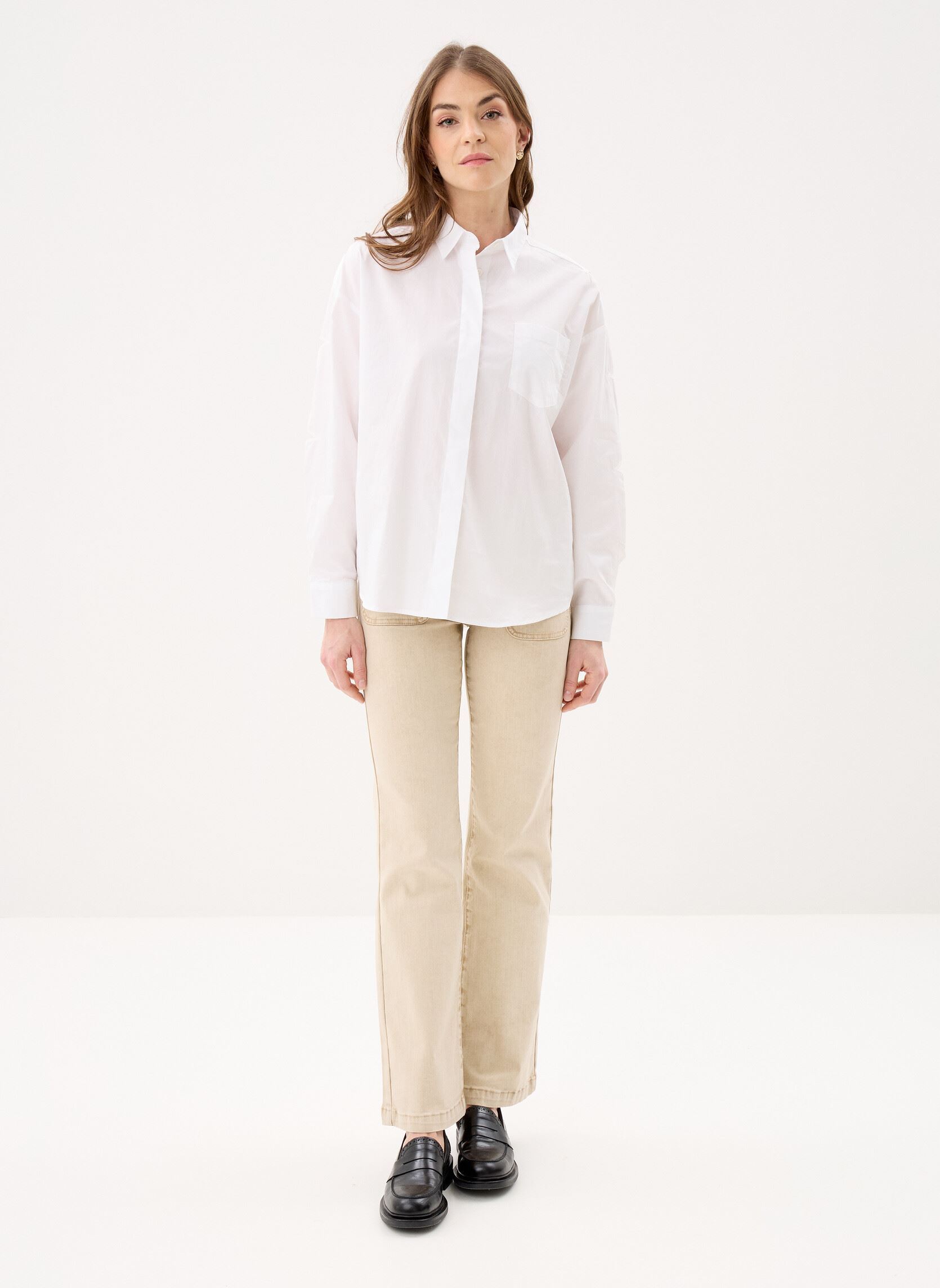 Langarm-Hemden Chelsy damen weiß La Petite Etoile Langarm-Hemden Chelsy damen weiß BLANC