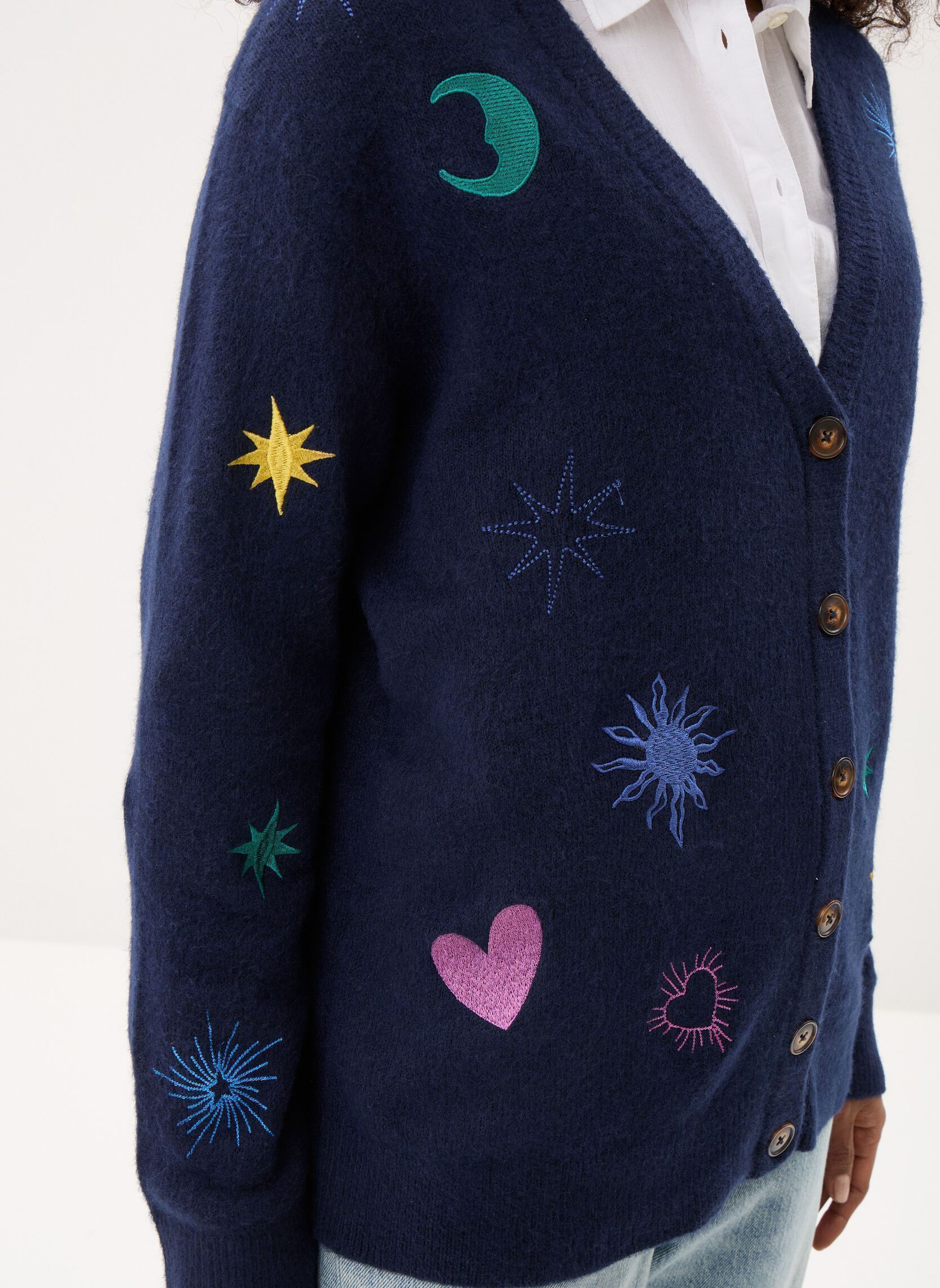 Gilets Moka femme bleu La Petite Etoile Gilets Moka femme bleu Marine