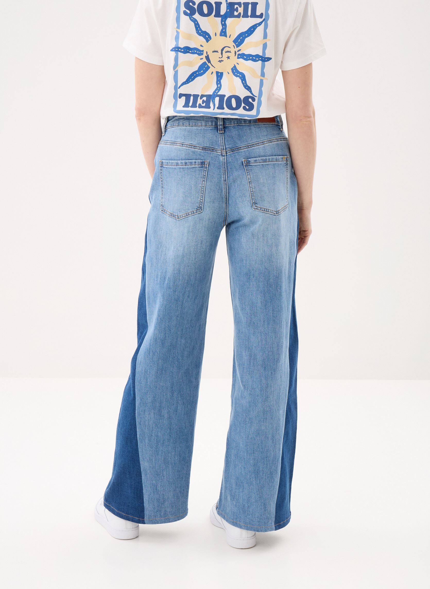 Flared jeans Paiva dames blauw La Petite Etoile Flared jeans Paiva dames blauw Stone