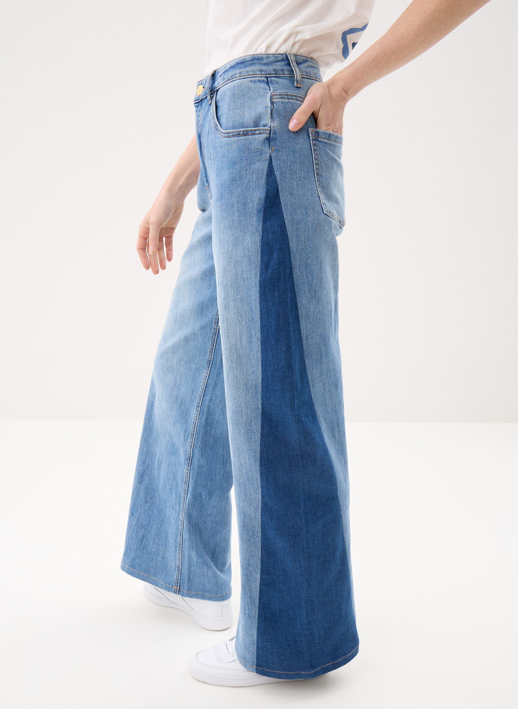 Flared jeans Paiva dames blauw La Petite Etoile Flared jeans Paiva dames blauw Stone