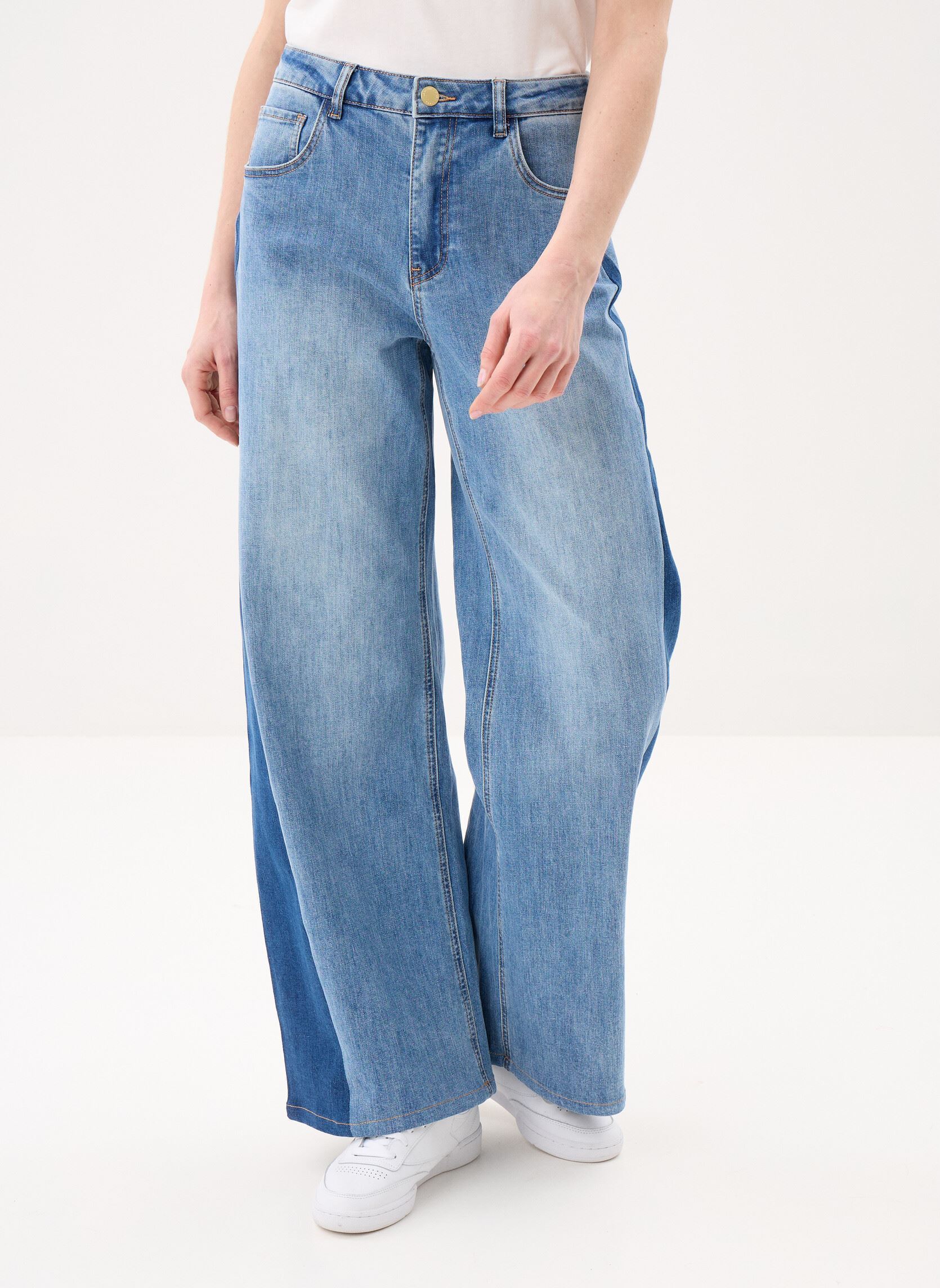 Flared jeans Paiva dames blauw La Petite Etoile Flared jeans Paiva dames blauw Stone