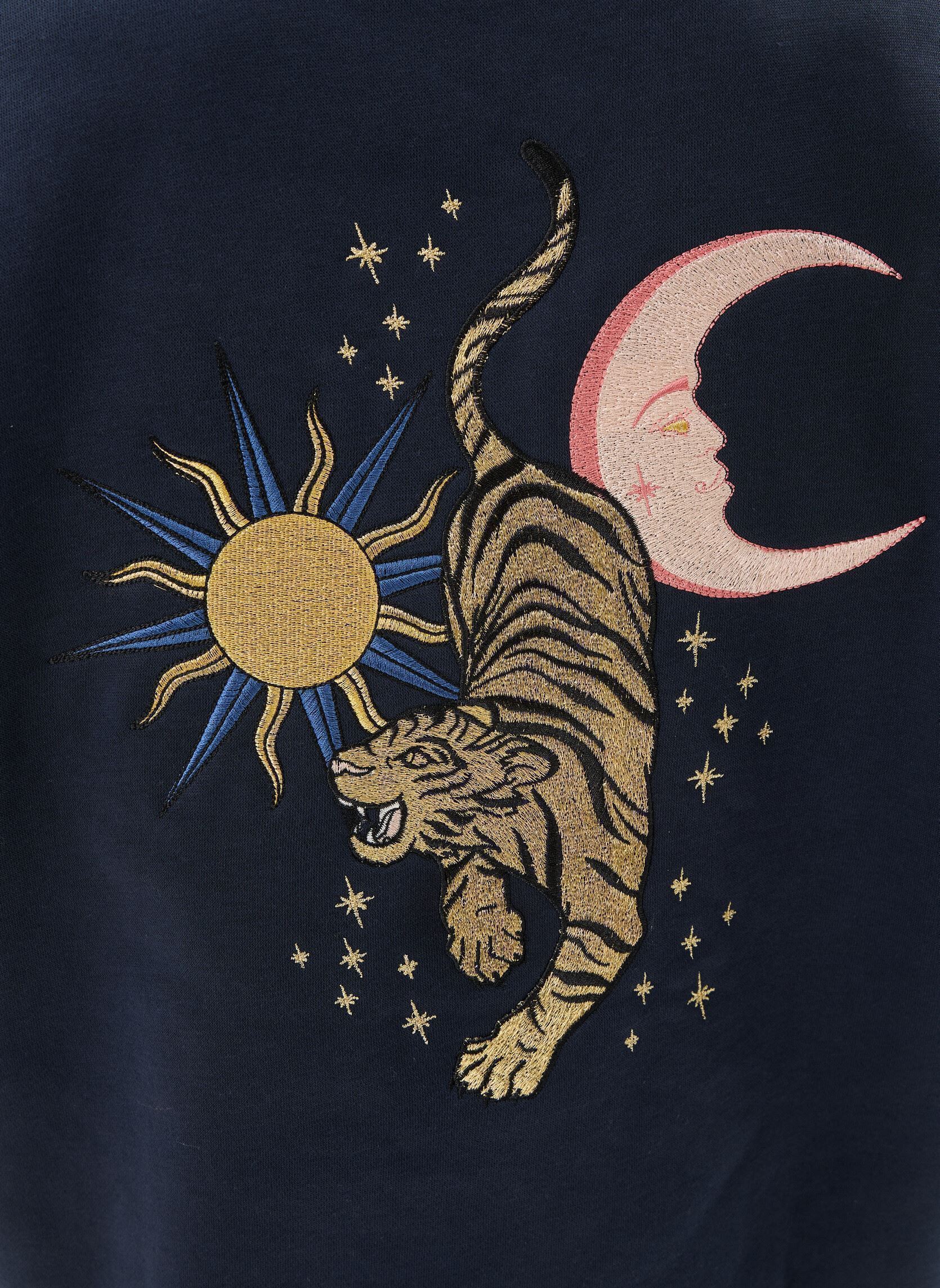 Sweater Tiger dames blauw La Petite Etoile Sweater Tiger dames blauw Marine