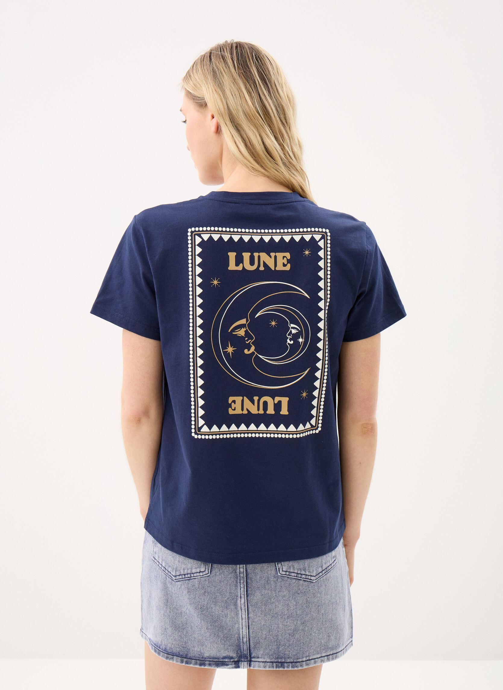 Kurzarm-T-Shirts Toon damen blau La Petite Etoile Kurzarm-T-Shirts Toon damen blau Marine